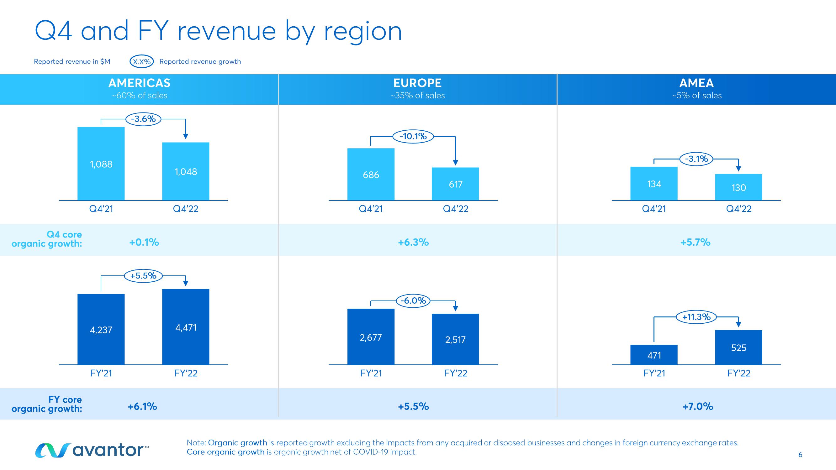 Avantor Results Presentation Deck slide image #6