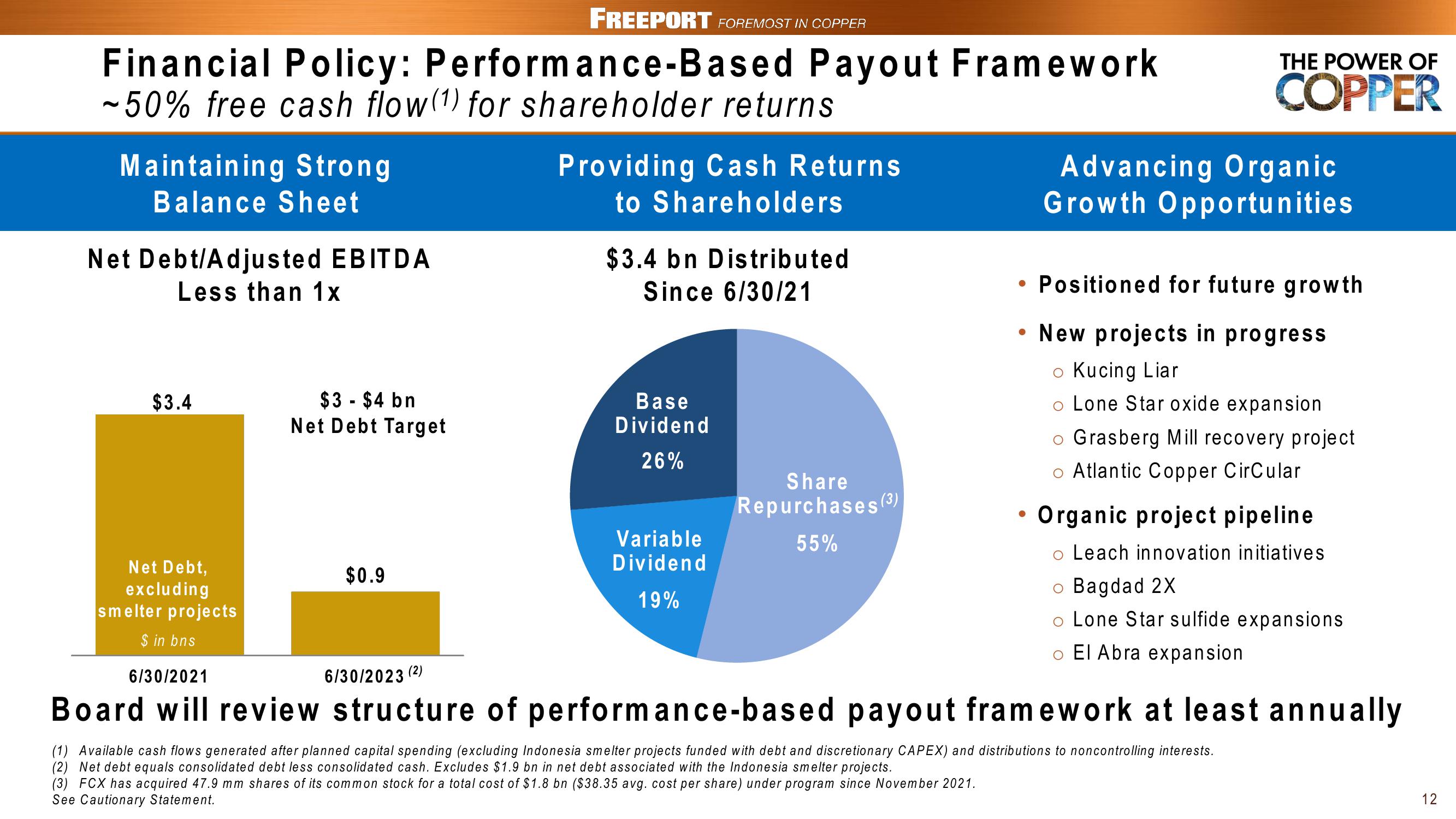 Freeport Copper Financials slide image #12