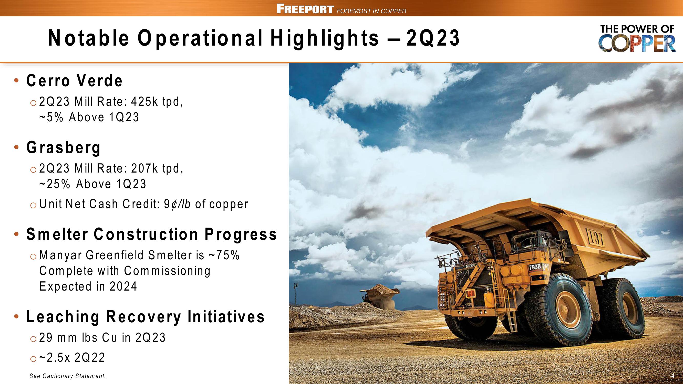 Freeport Copper Financials slide image #4