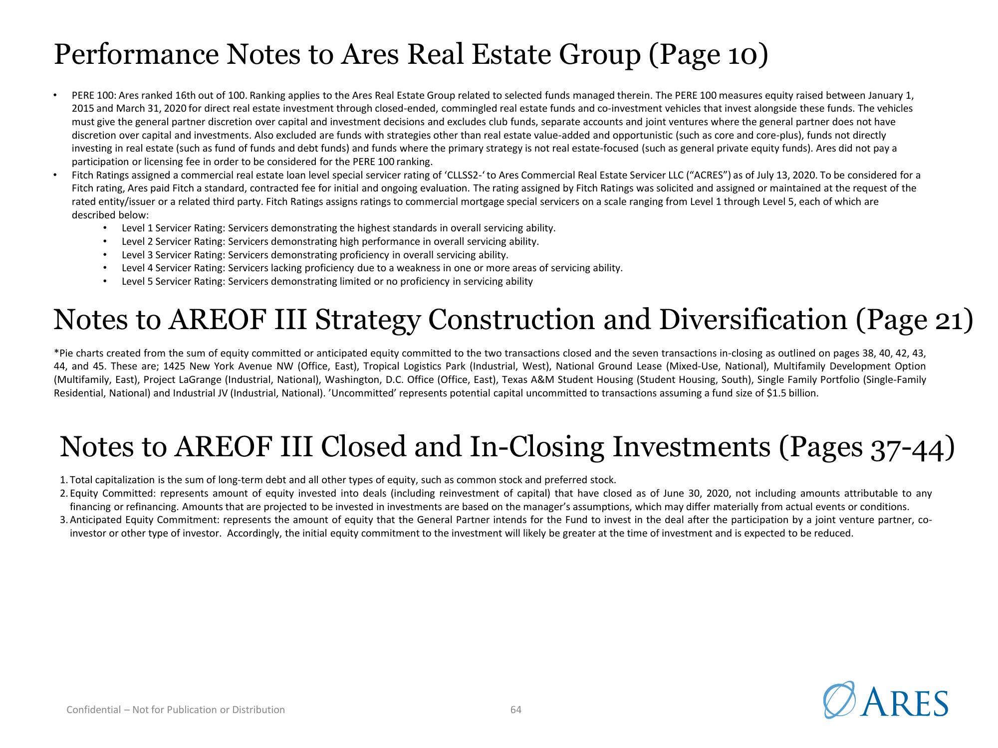 Ares US Real Estate Opportunity Fund III slide image #64