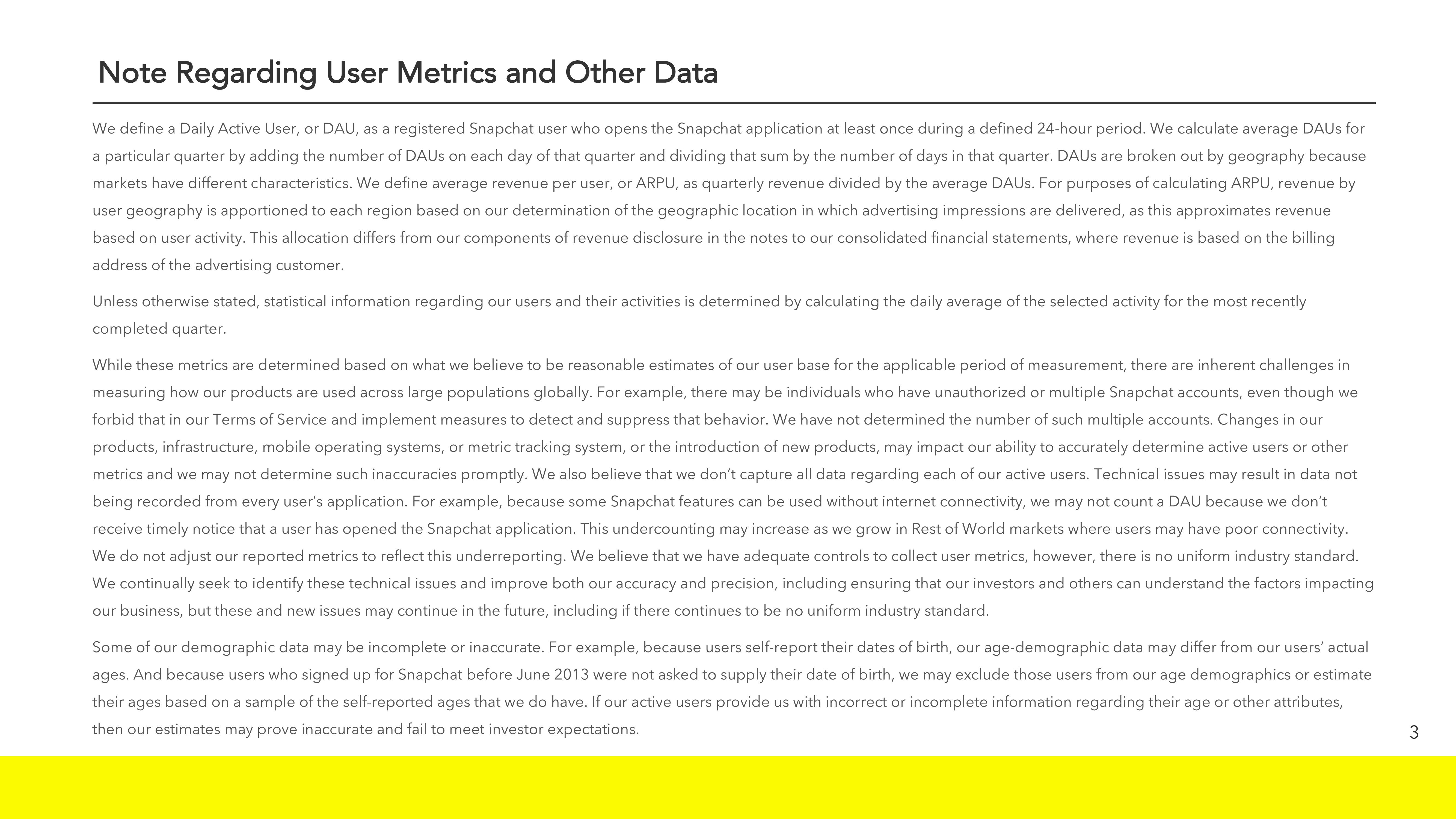 Snap Inc Results Presentation Deck slide image