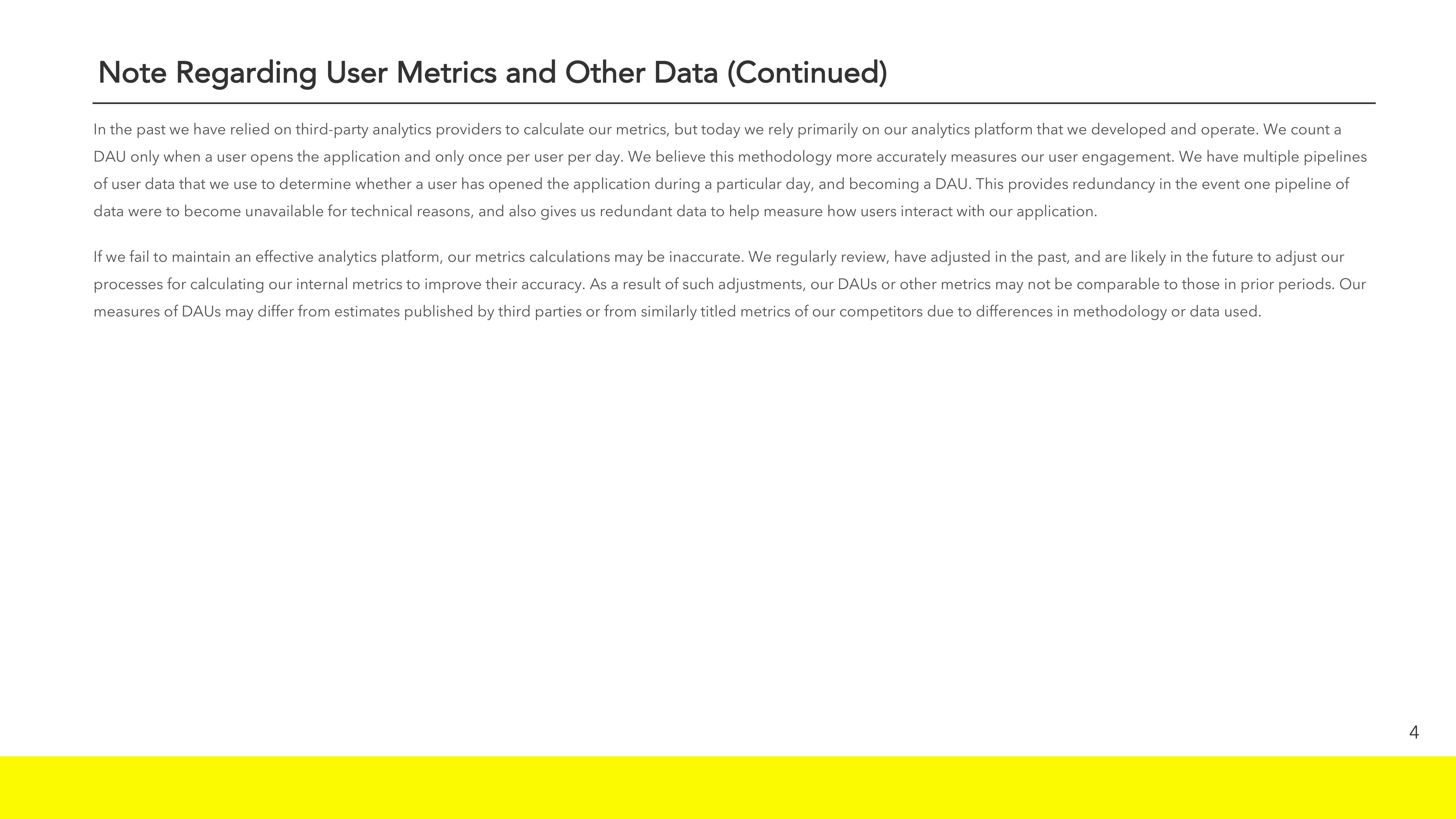 Snap Inc Results Presentation Deck slide image