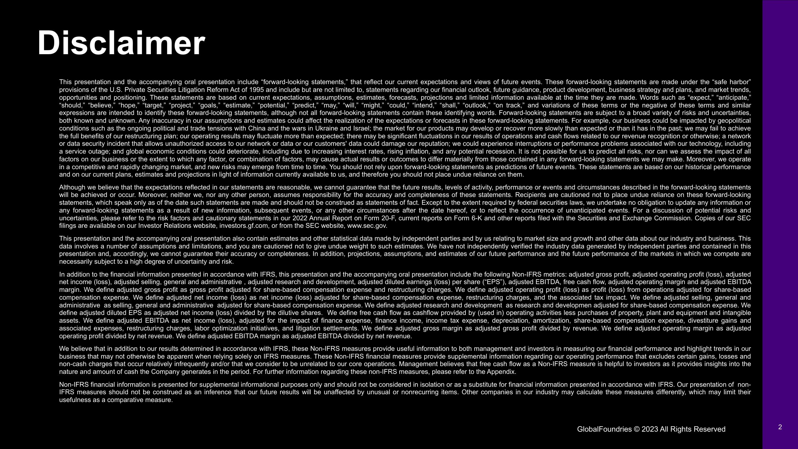 GlobalFoundries Results Presentation Deck slide image #2