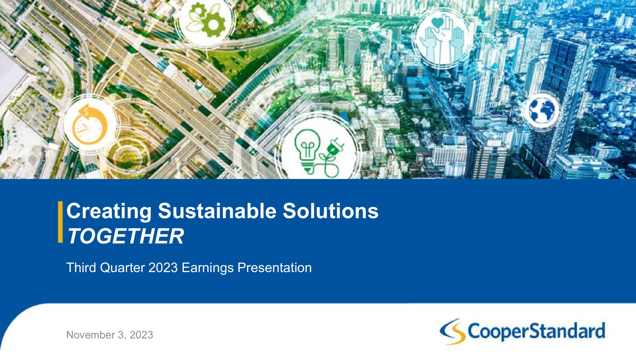 Cooper Standard Third Quarter 2023 Earnings Presentation image