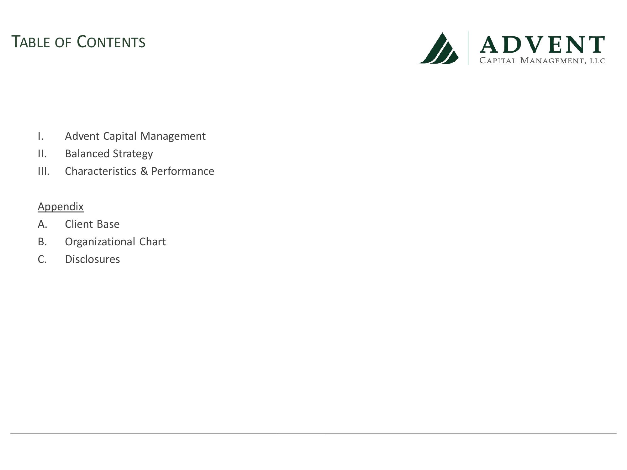 Advent Capital Balanced Strategy Update slide image #2