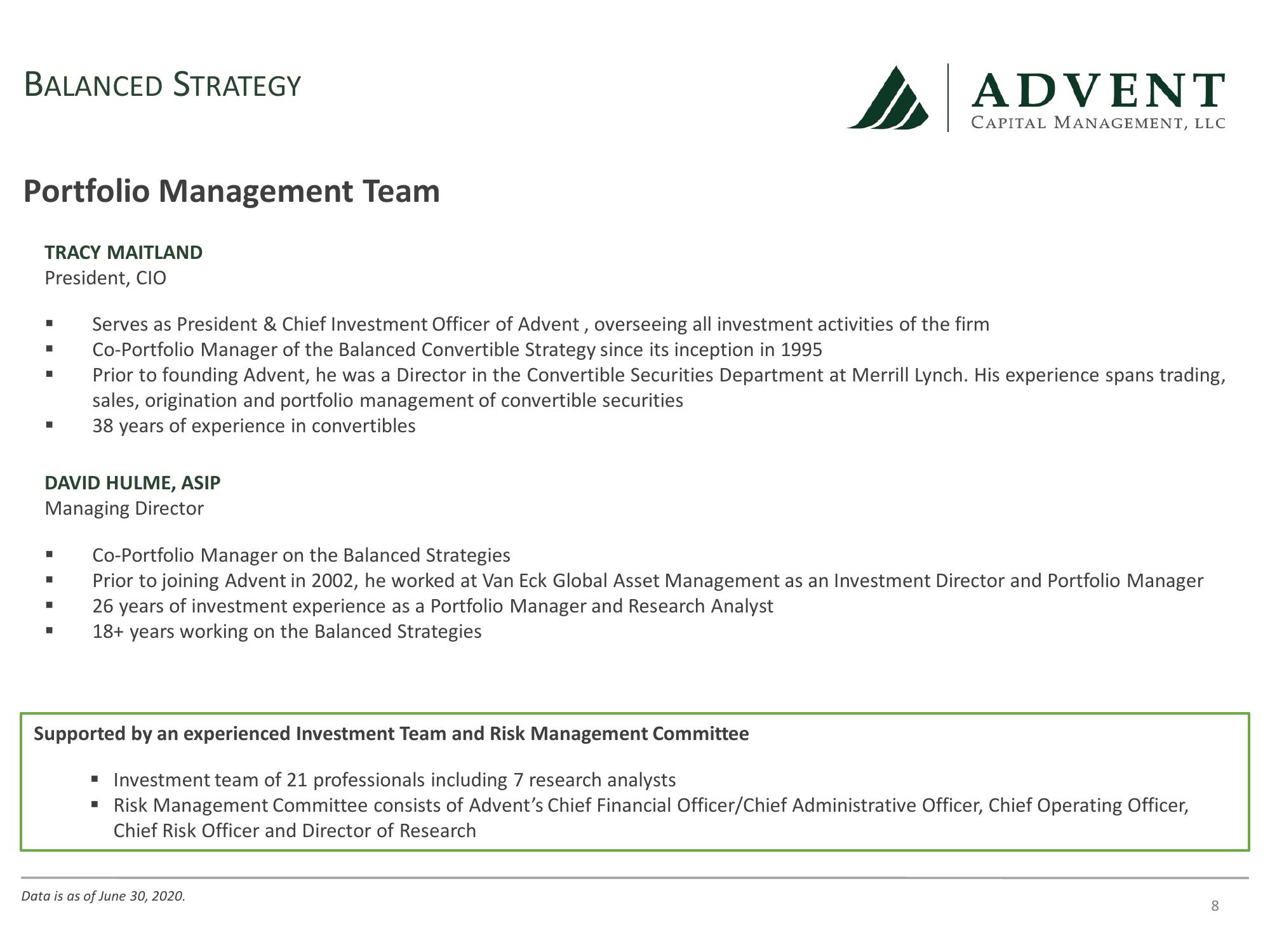 Advent Capital Balanced Strategy Update slide image #8