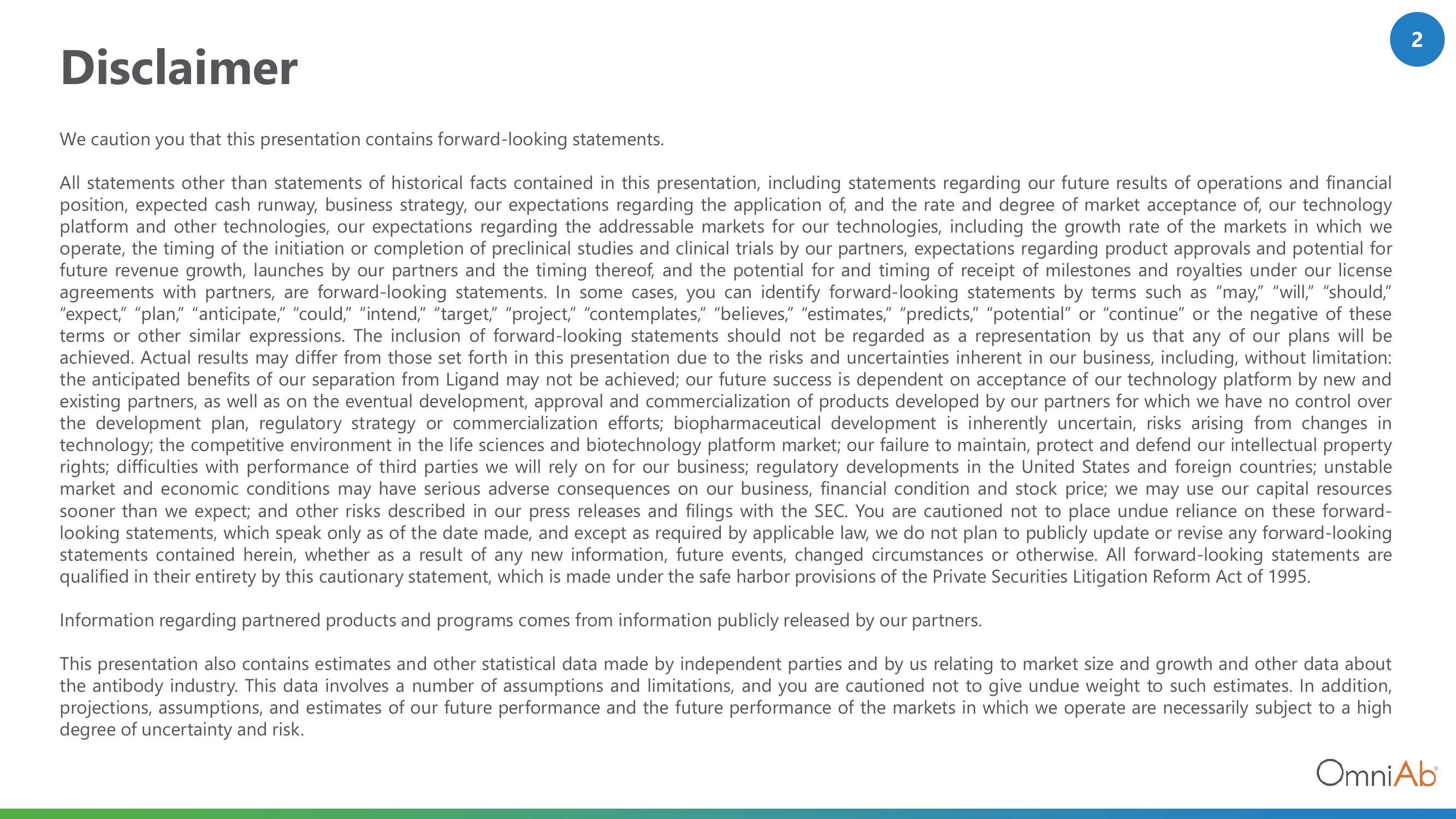 OmniAb Investor Conference Presentation Deck slide image #2