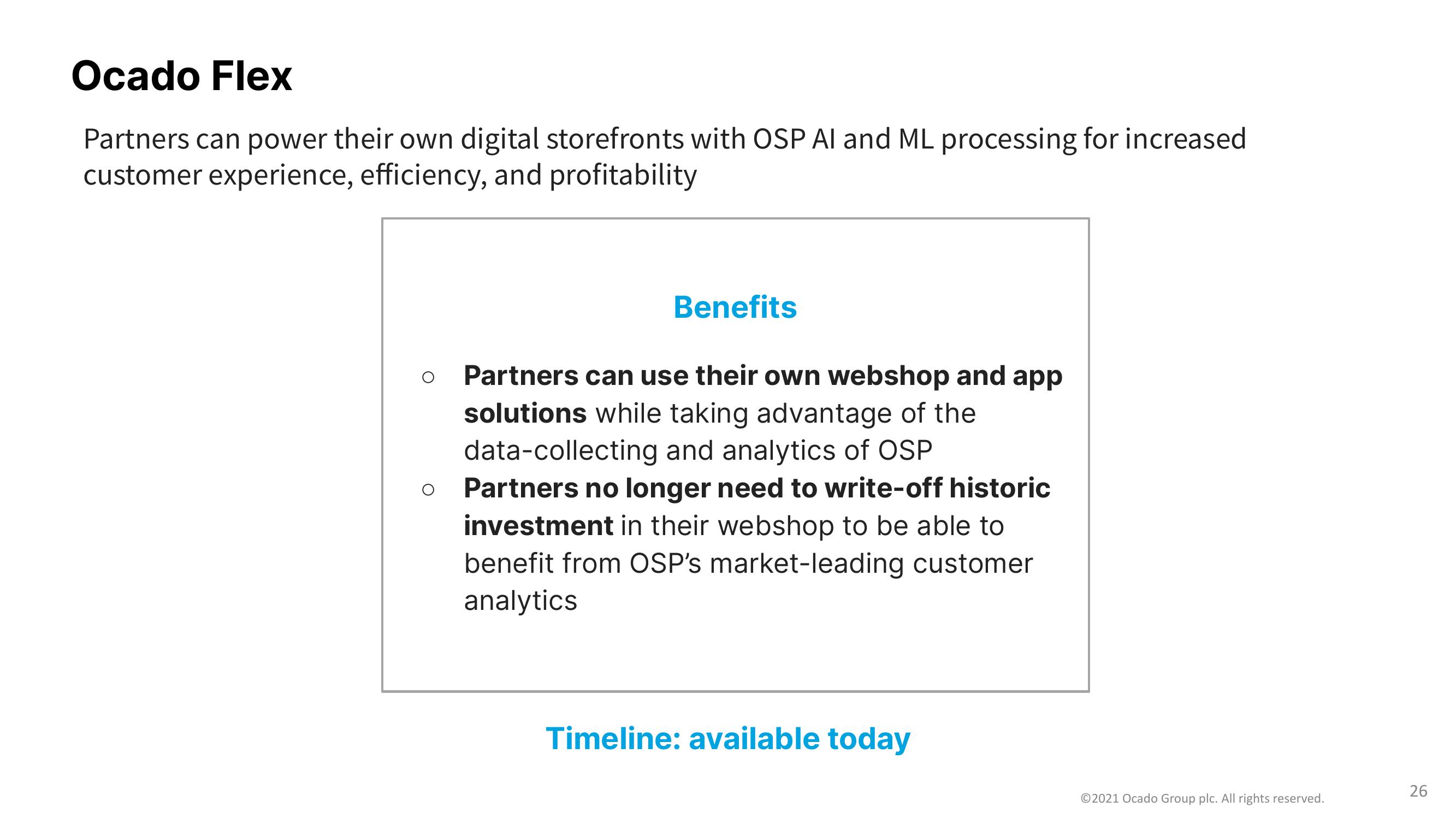 Ocado Results Presentation Deck slide image #26