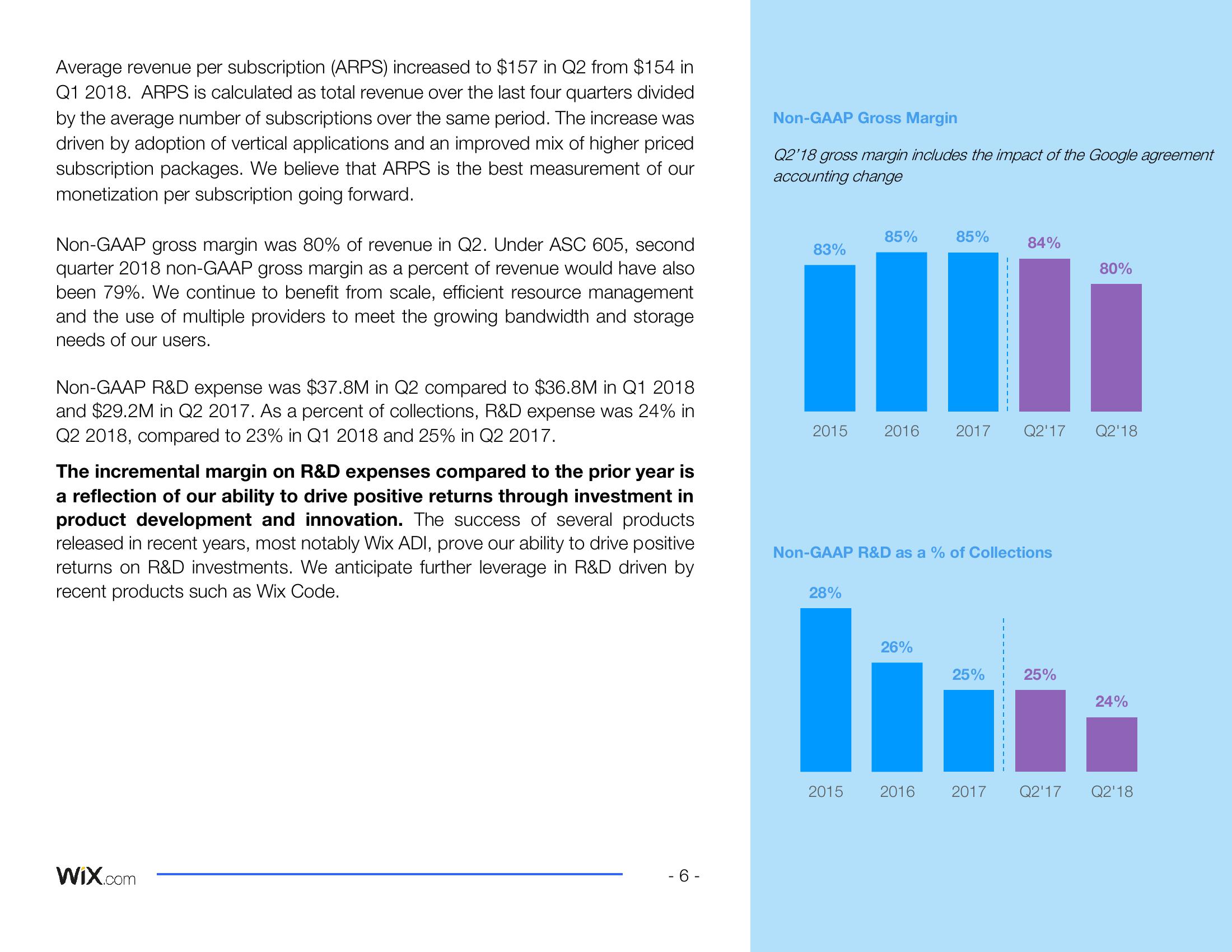 Wix Results Presentation Deck slide image #7