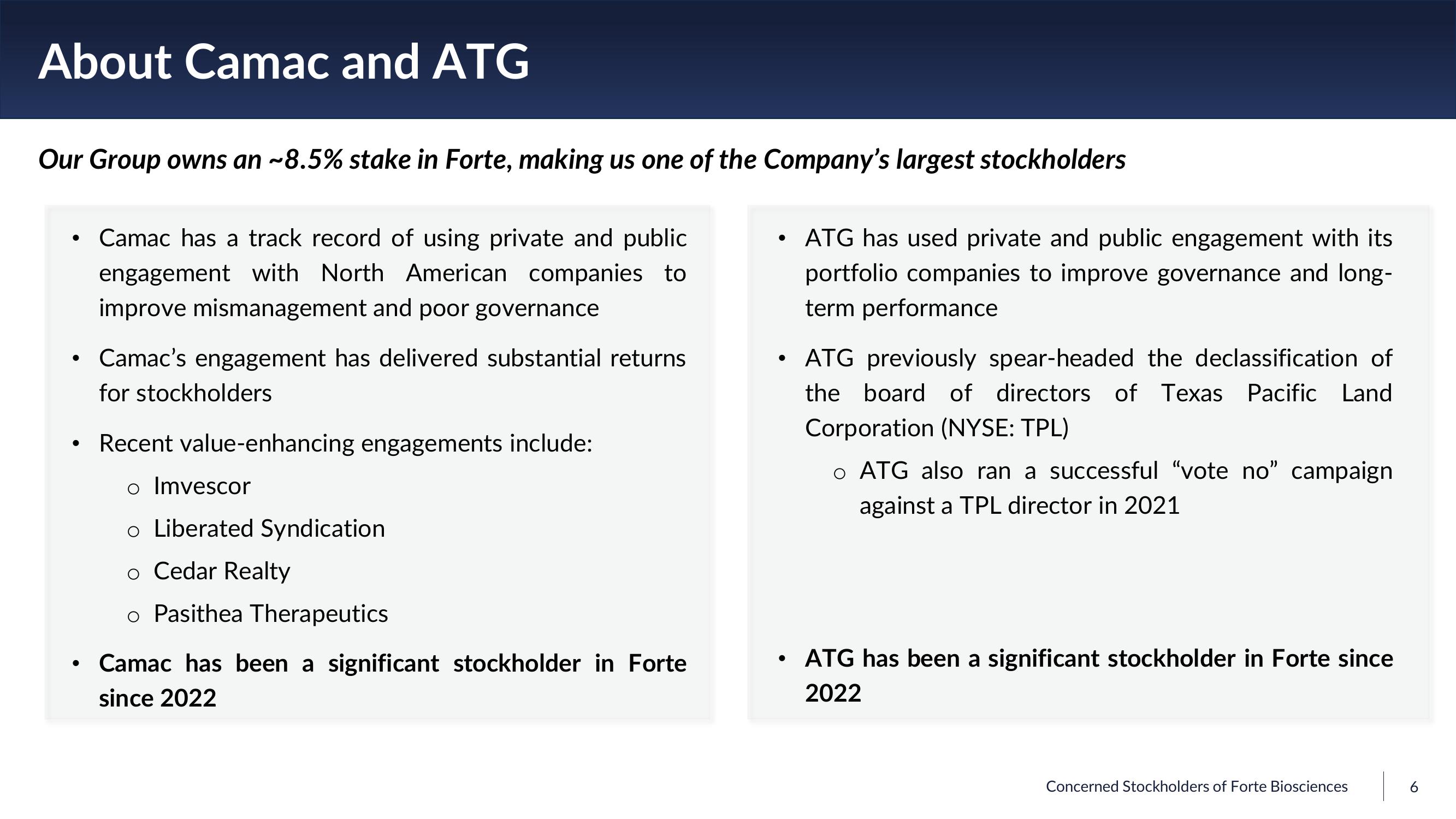 Forte's Value Destruction Analysis slide image #6