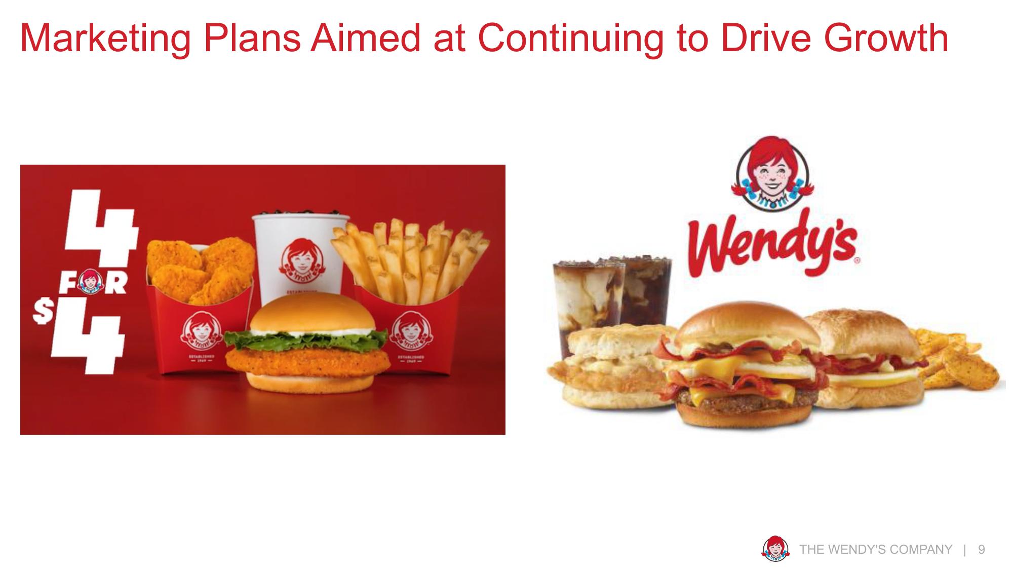 Wendy's Business & Finance Update slide image #9