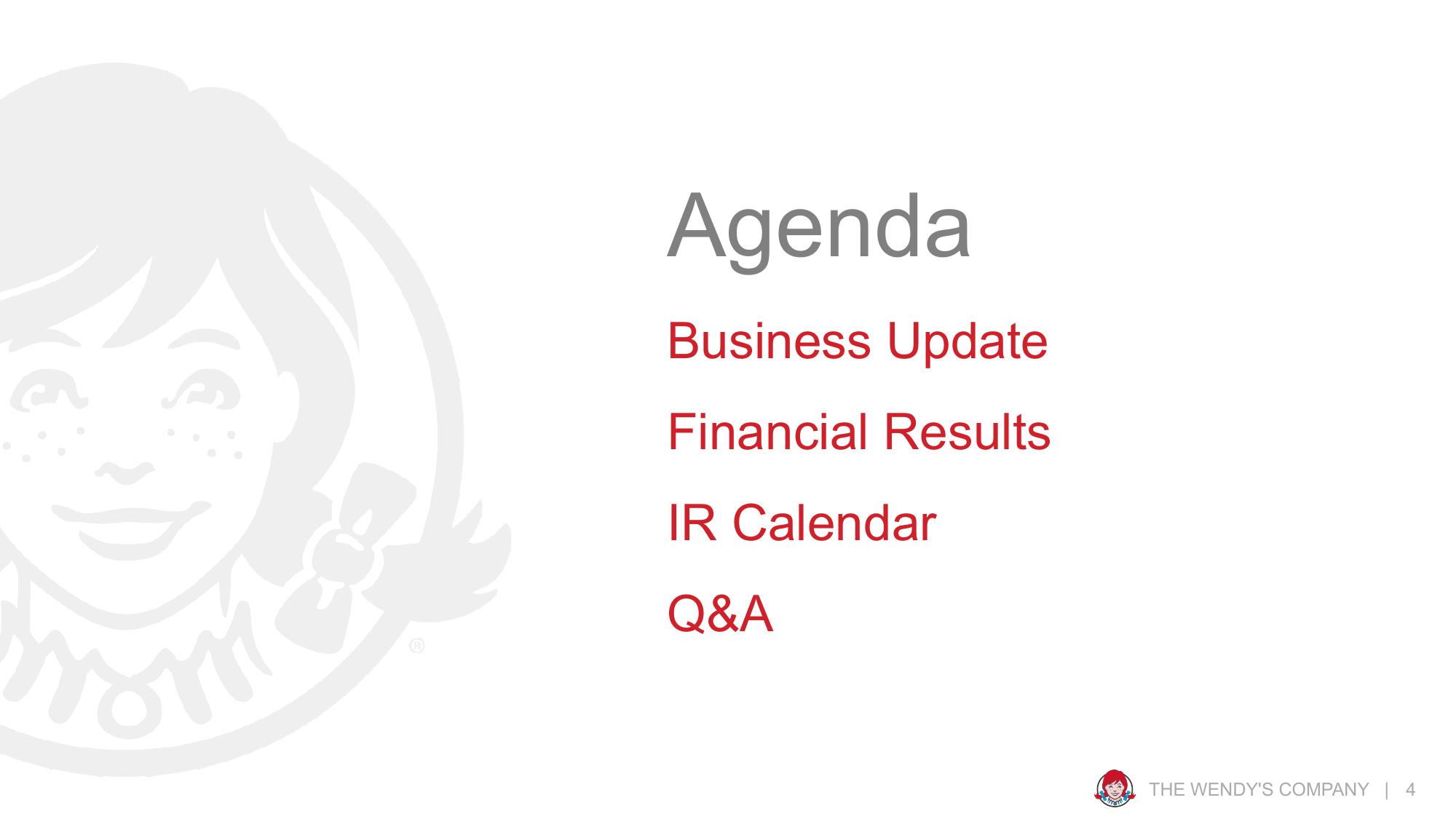 Wendy's Business & Finance Update slide image #4