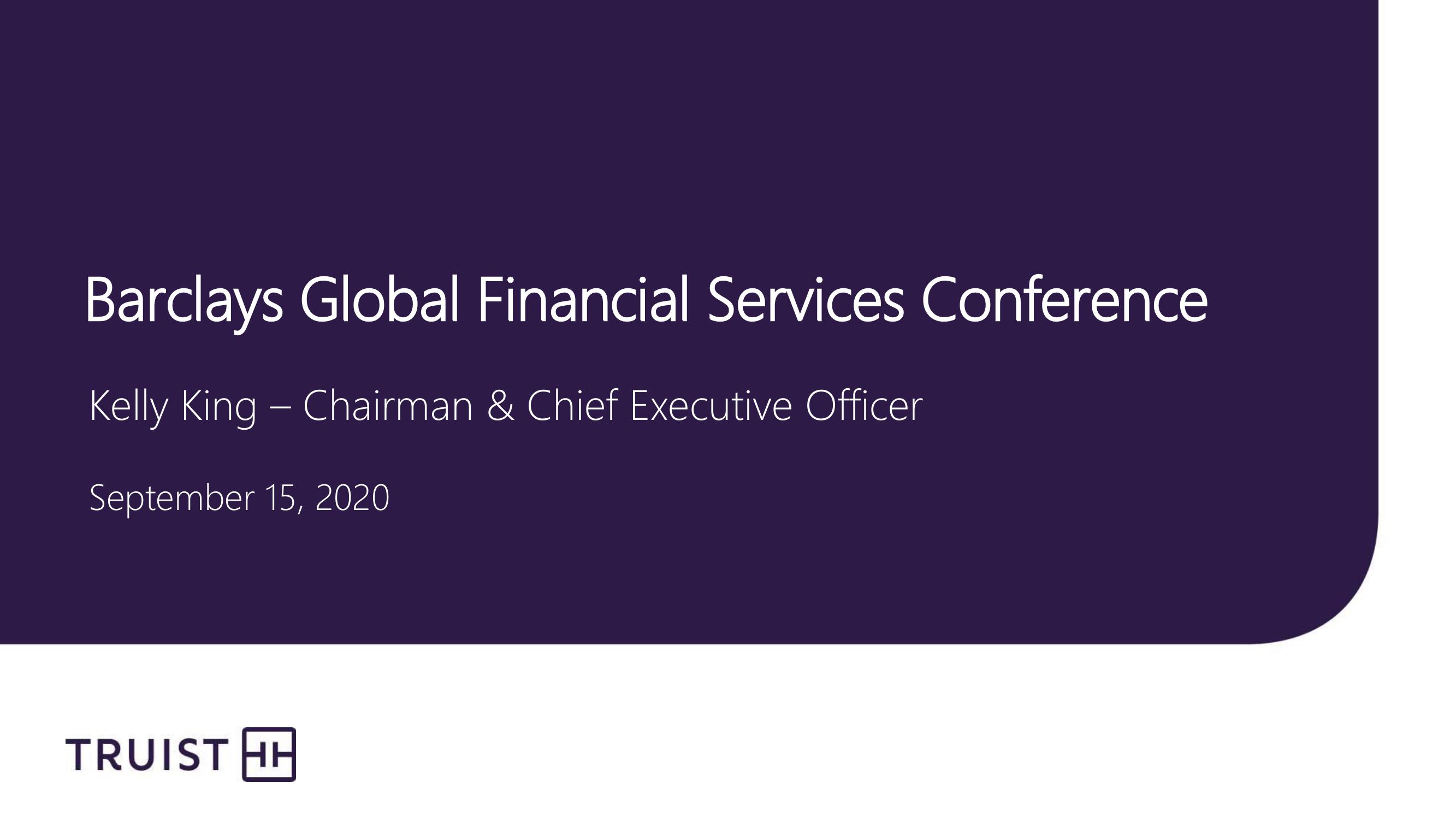 Barclays Global Financial Services Conference image