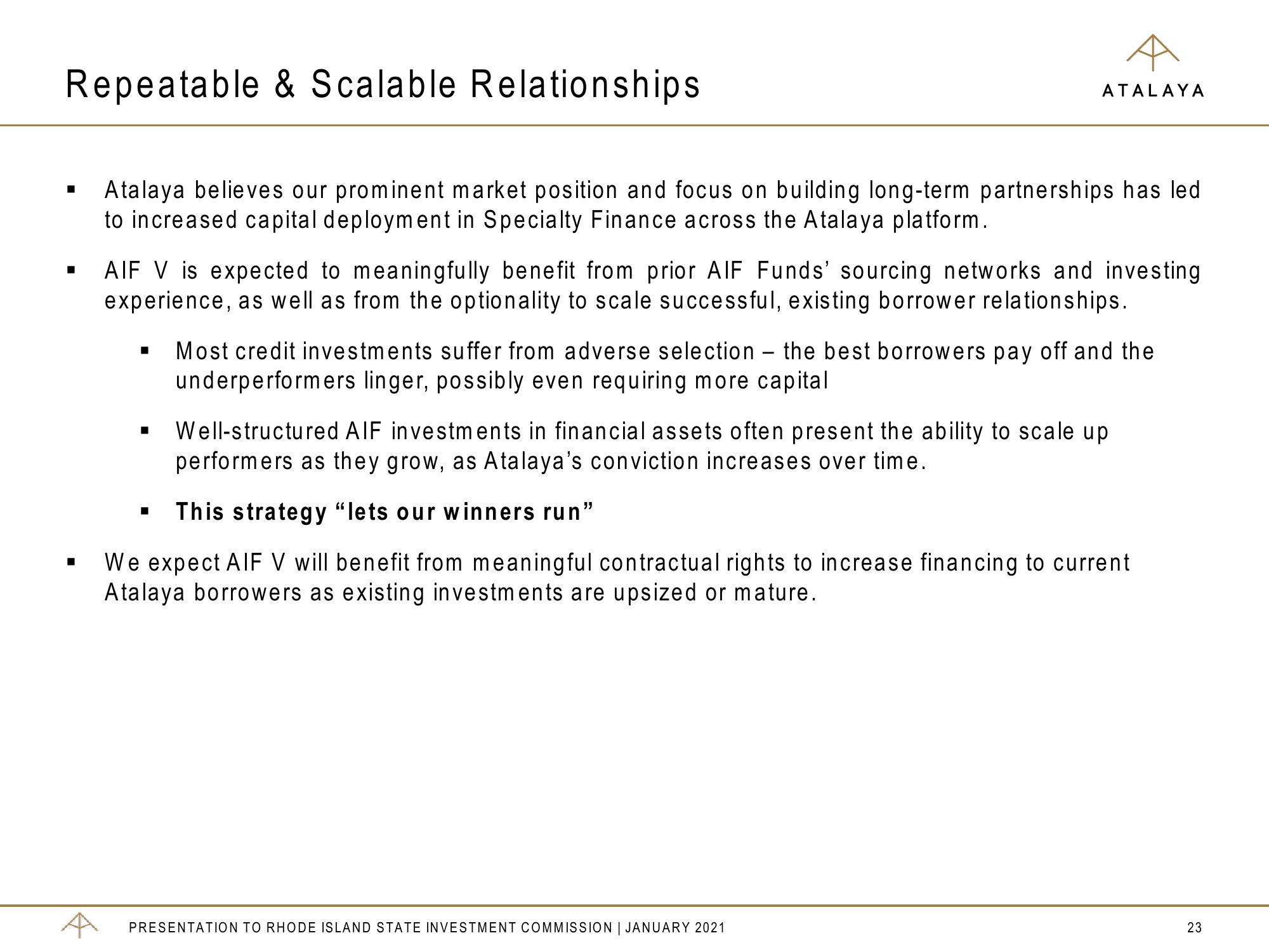 Atalaya Risk Management Overview slide image #23