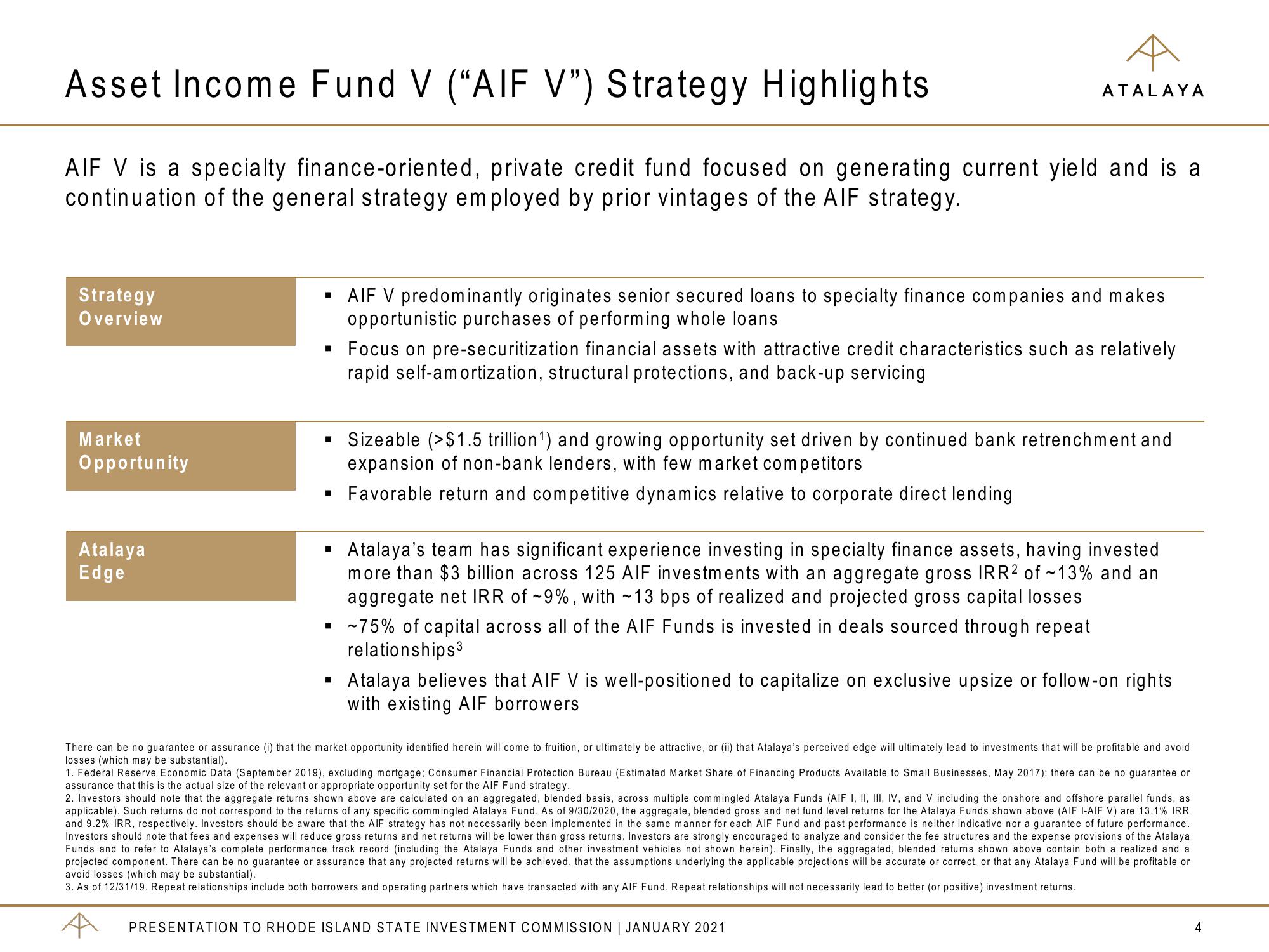 Atalaya Risk Management Overview slide image #4