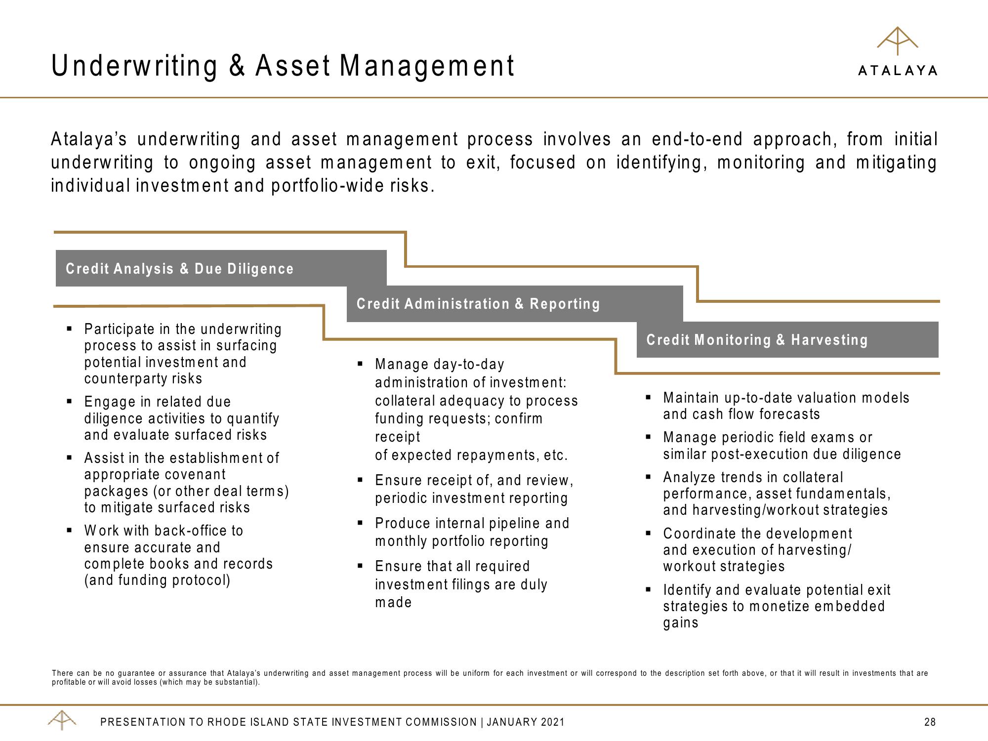 Atalaya Risk Management Overview slide image #28