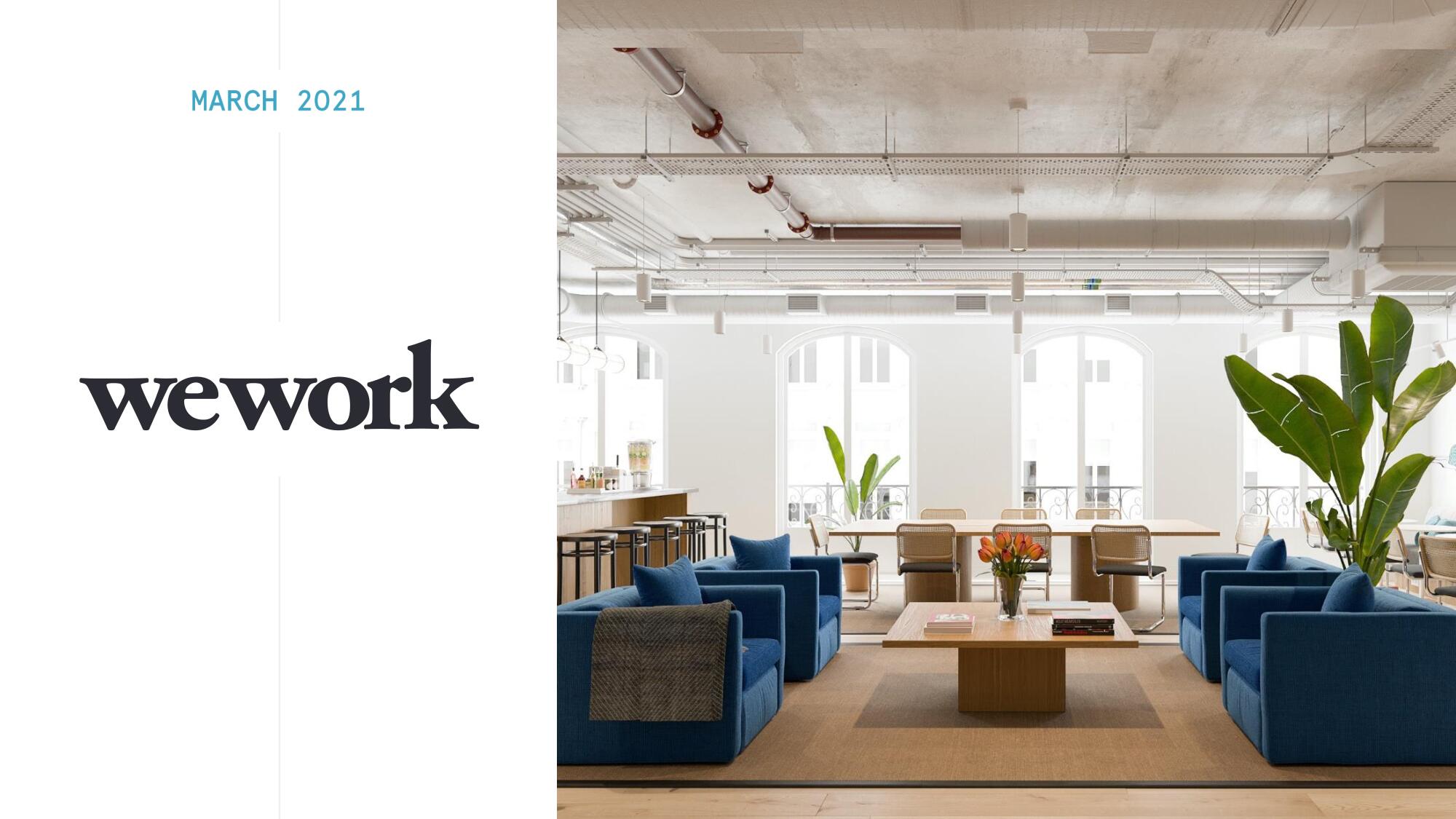 WeWork SPAC Presentation Deck image