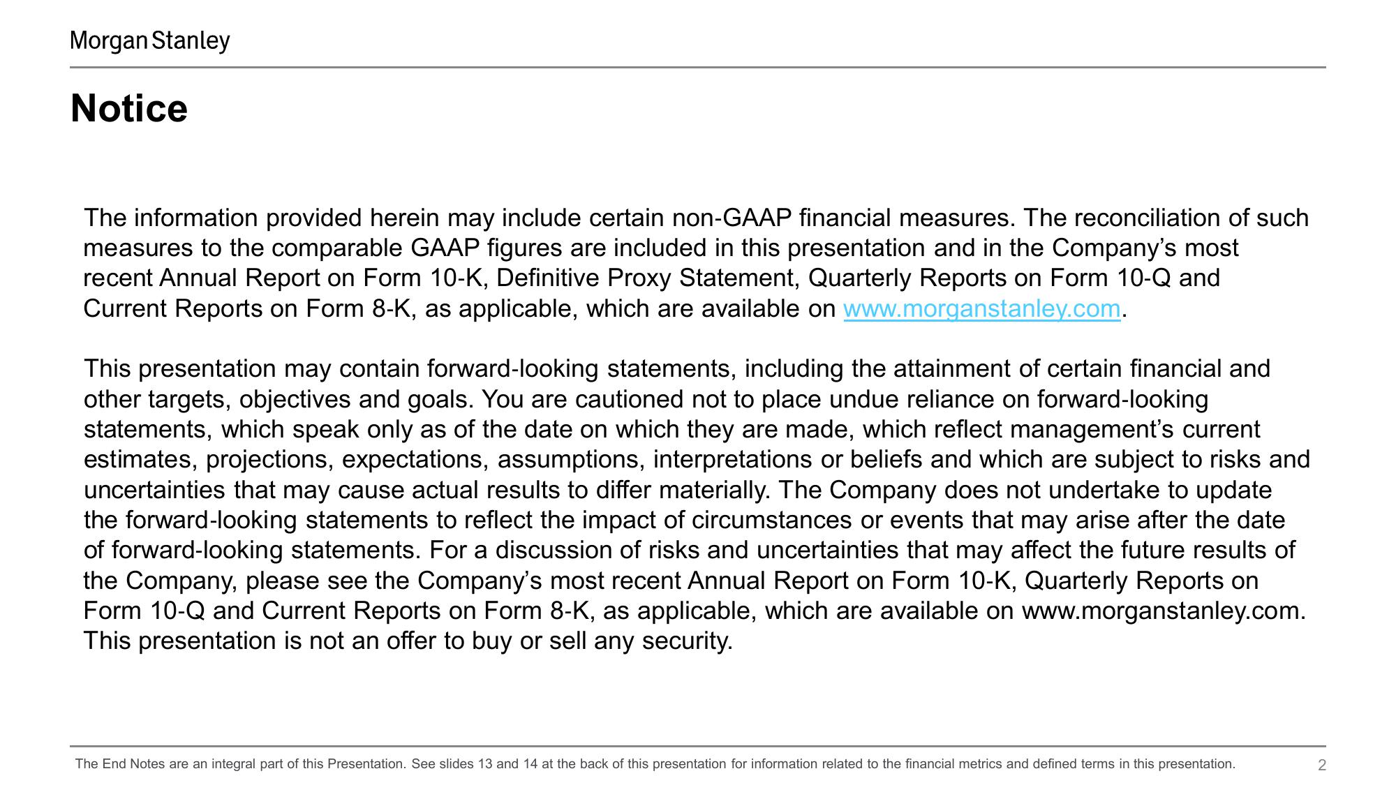 Morgan Stanley Investor Conference Presentation Deck slide image #2