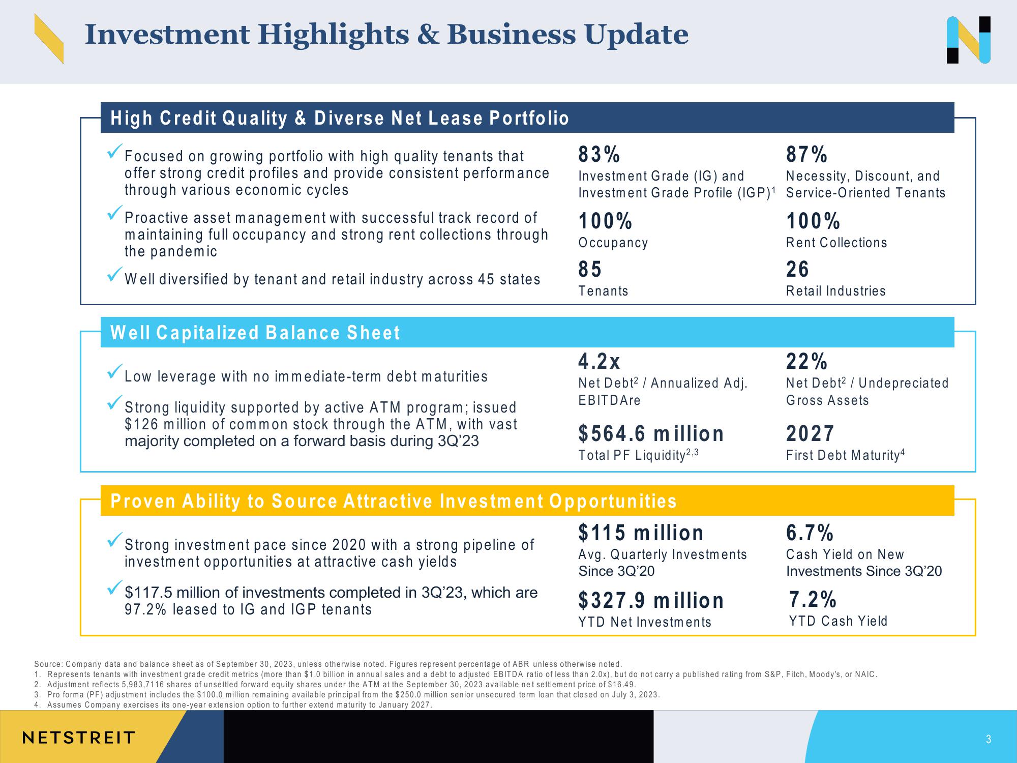 Netstreit Investor Presentation Deck slide image #3