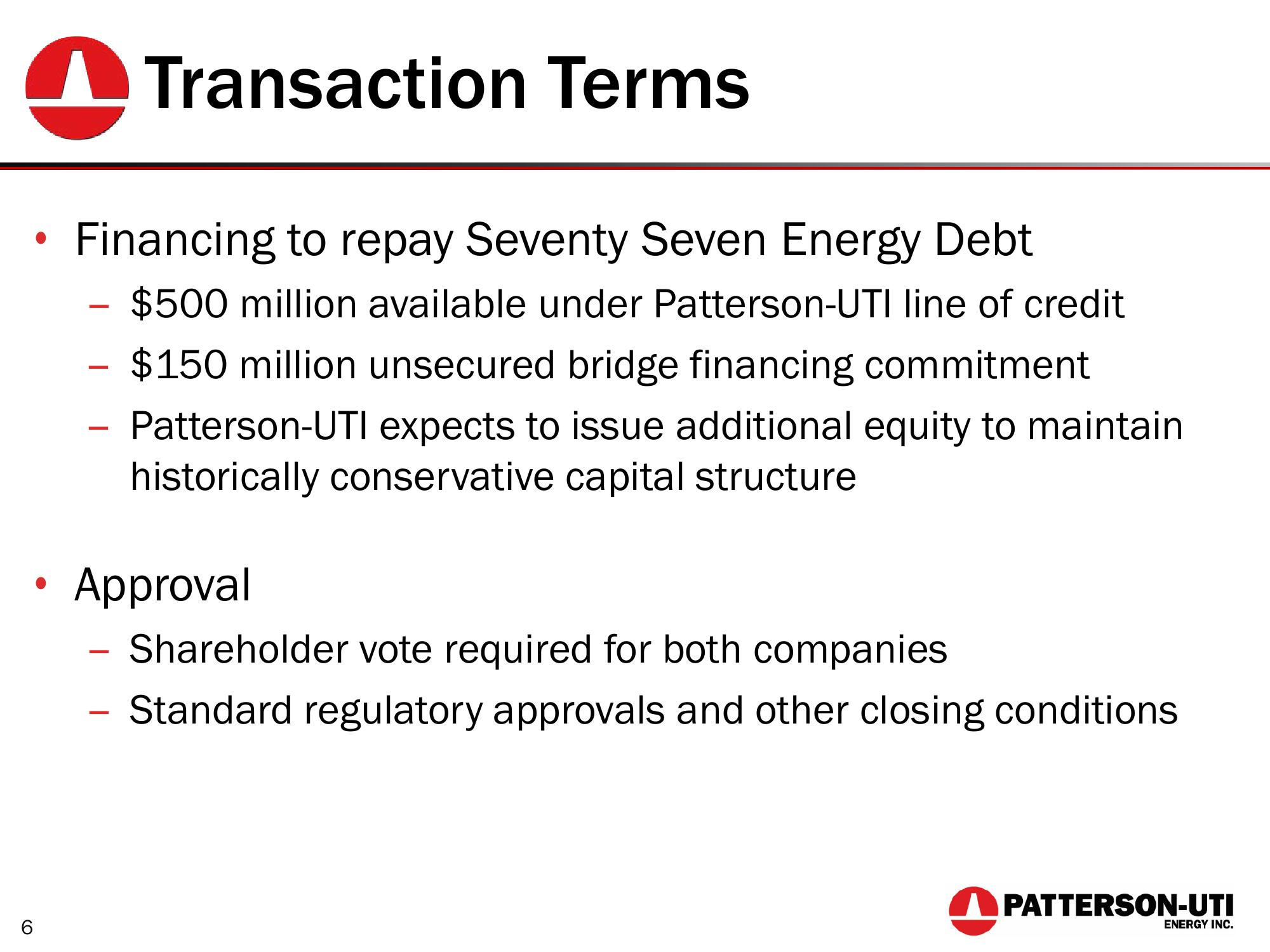 Financing Seventy Seven Energy Debt slide image #6