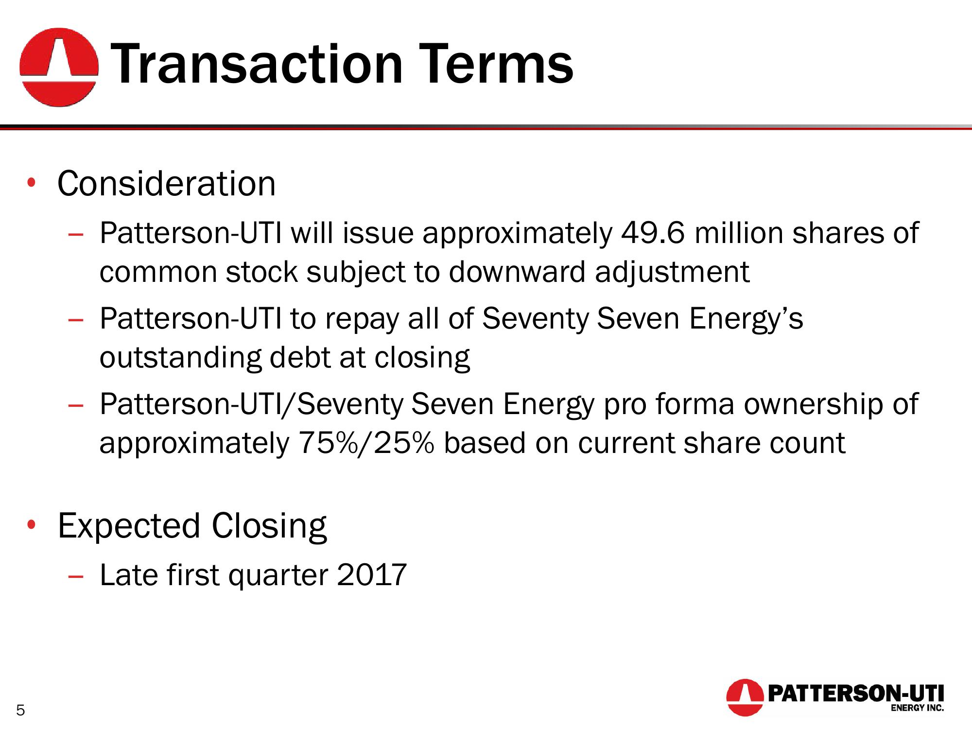 Financing Seventy Seven Energy Debt slide image #5