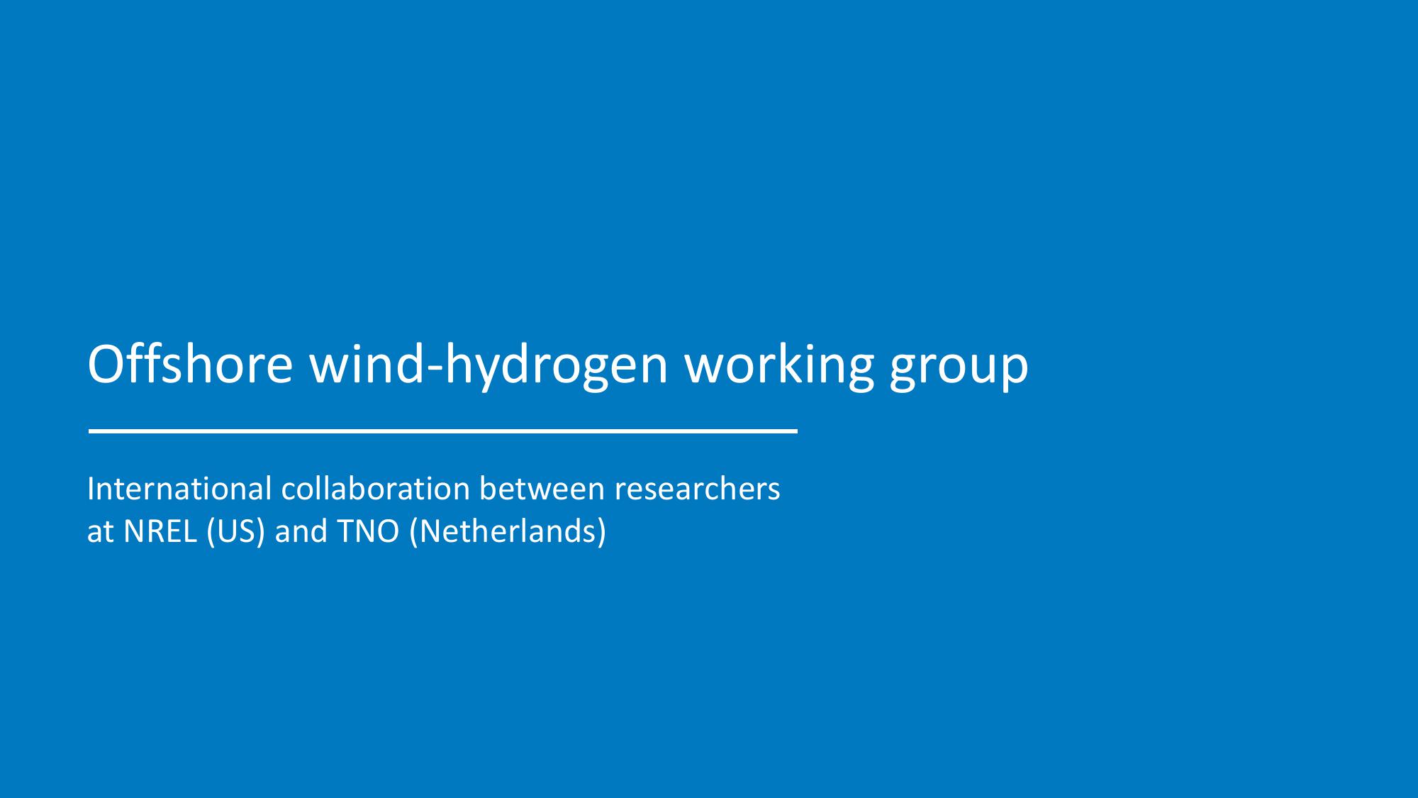 U.S. Wind to Hydrogen Modeling, Analysis, Testing, and Collaboration slide image #11