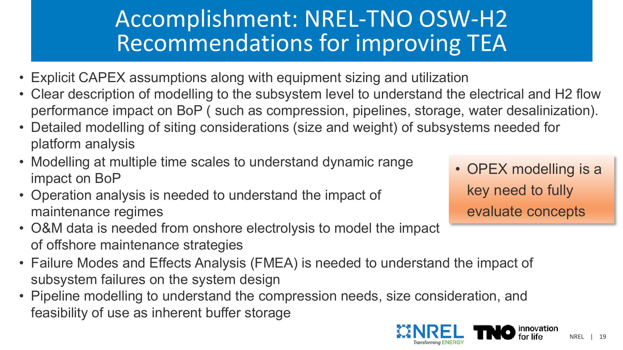 U.S. Wind to Hydrogen Modeling, Analysis, Testing, and Collaboration slide image #19