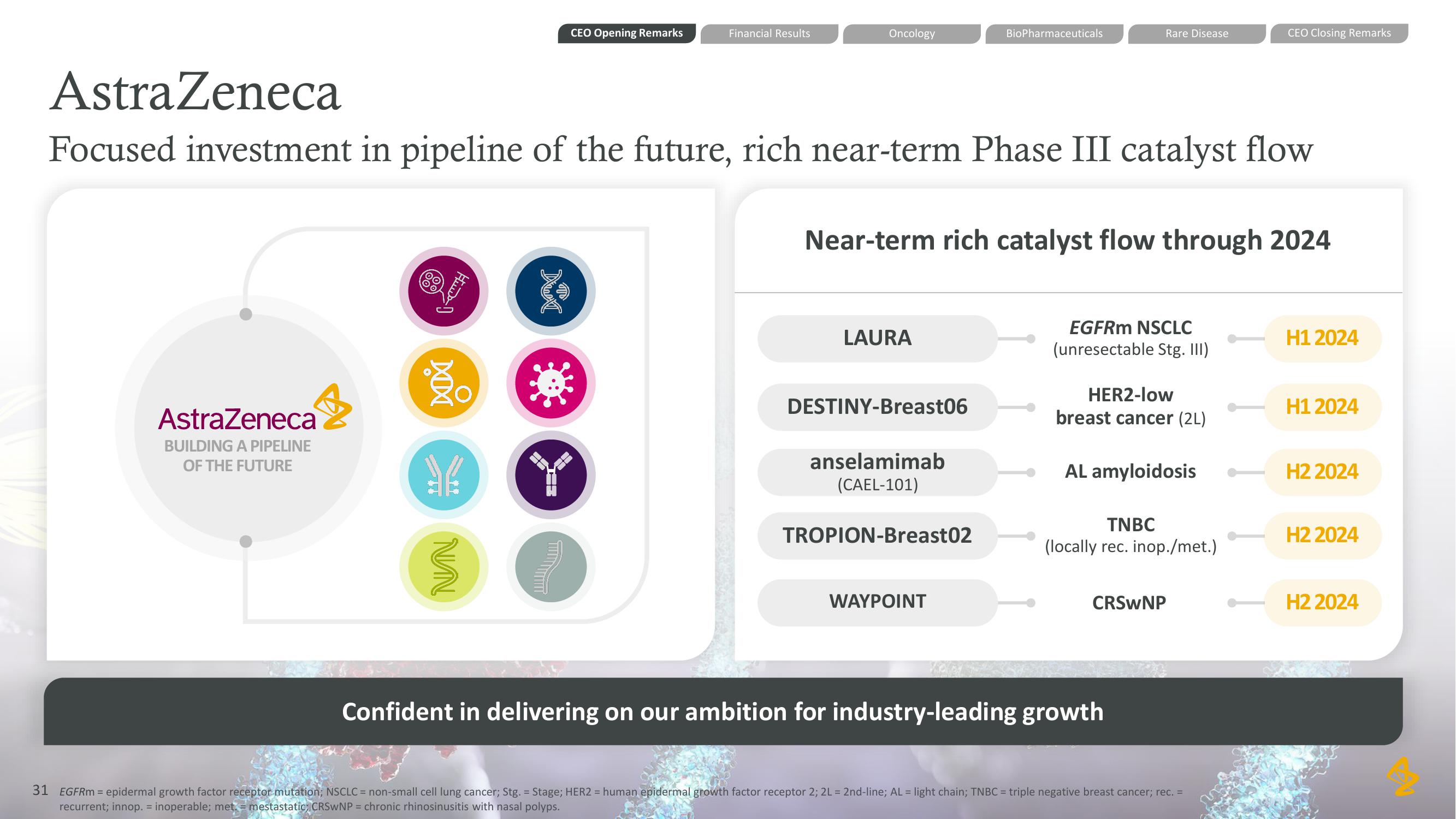 AstraZeneca Results Presentation Deck slide image #31