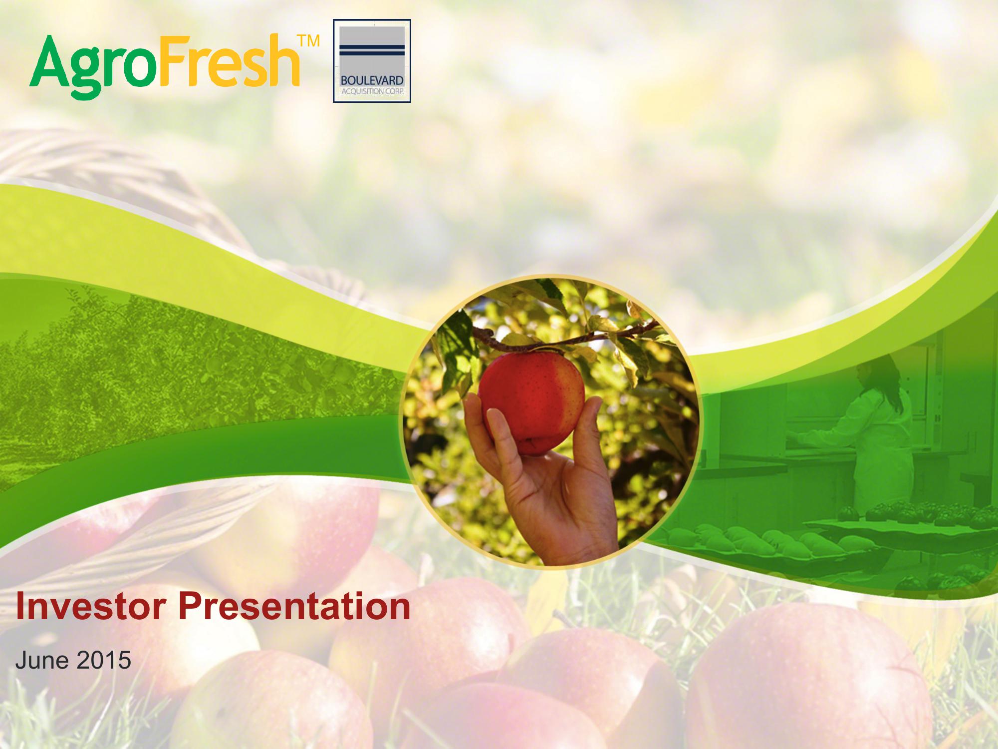 AgroFresh SPAC Presentation Deck image