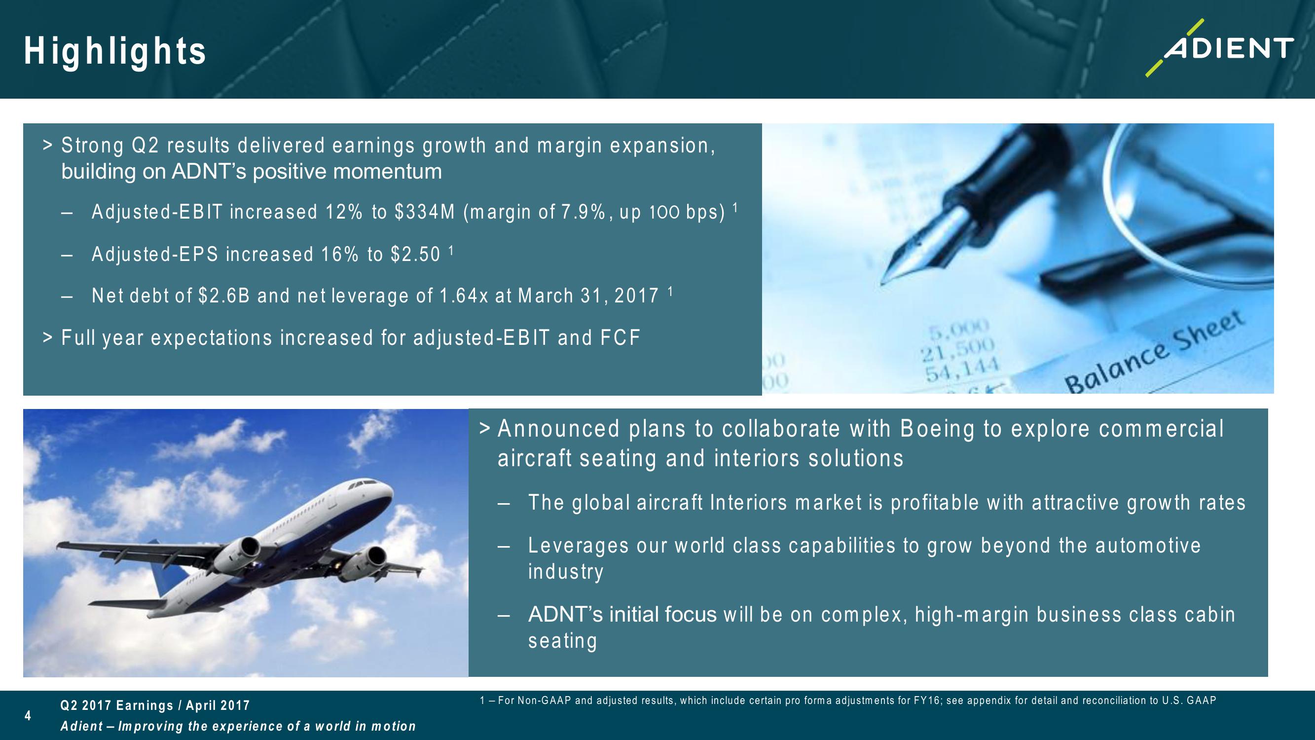 FY 2017 Second Quarter Earnings Call slide image #4