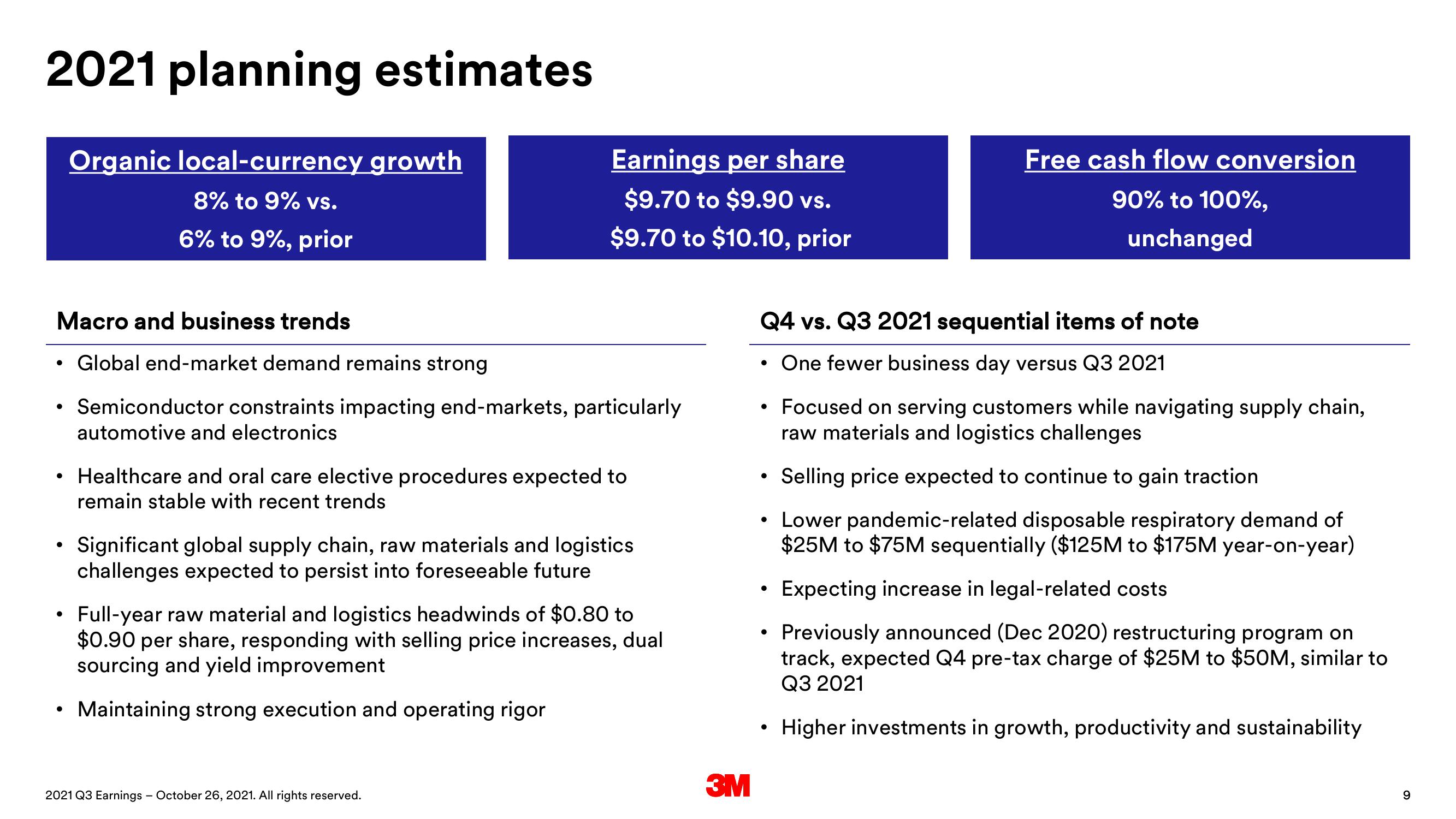 3M Results Presentation Deck slide image #9