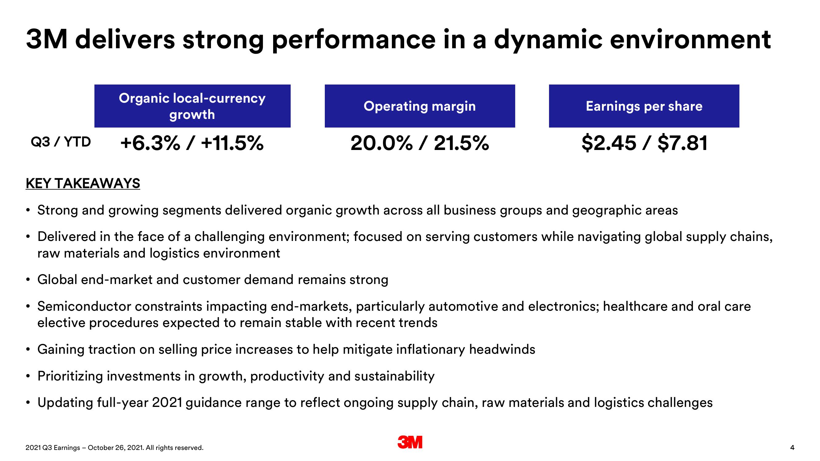 3M Results Presentation Deck slide image #4