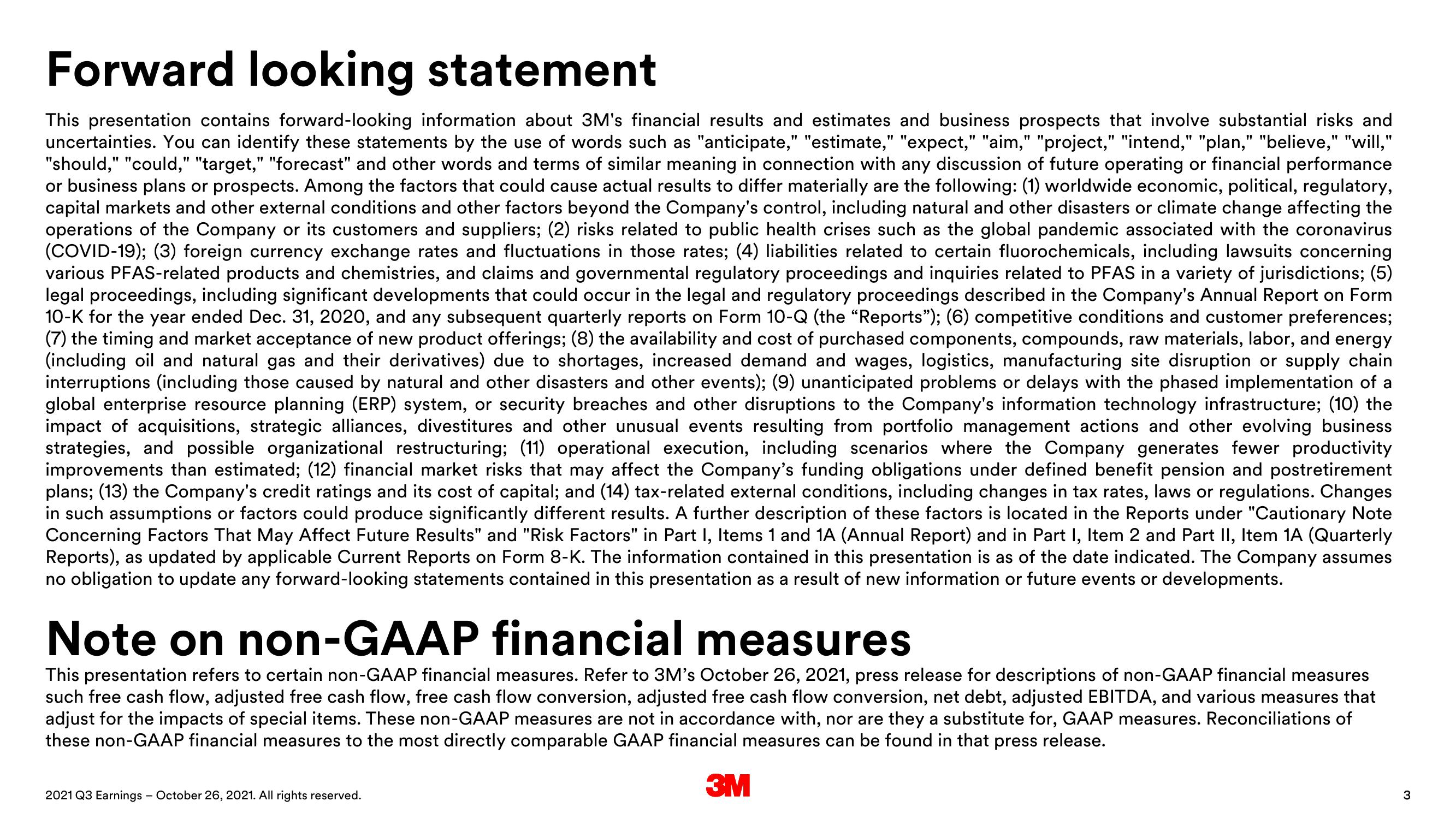 3M Results Presentation Deck slide image #3