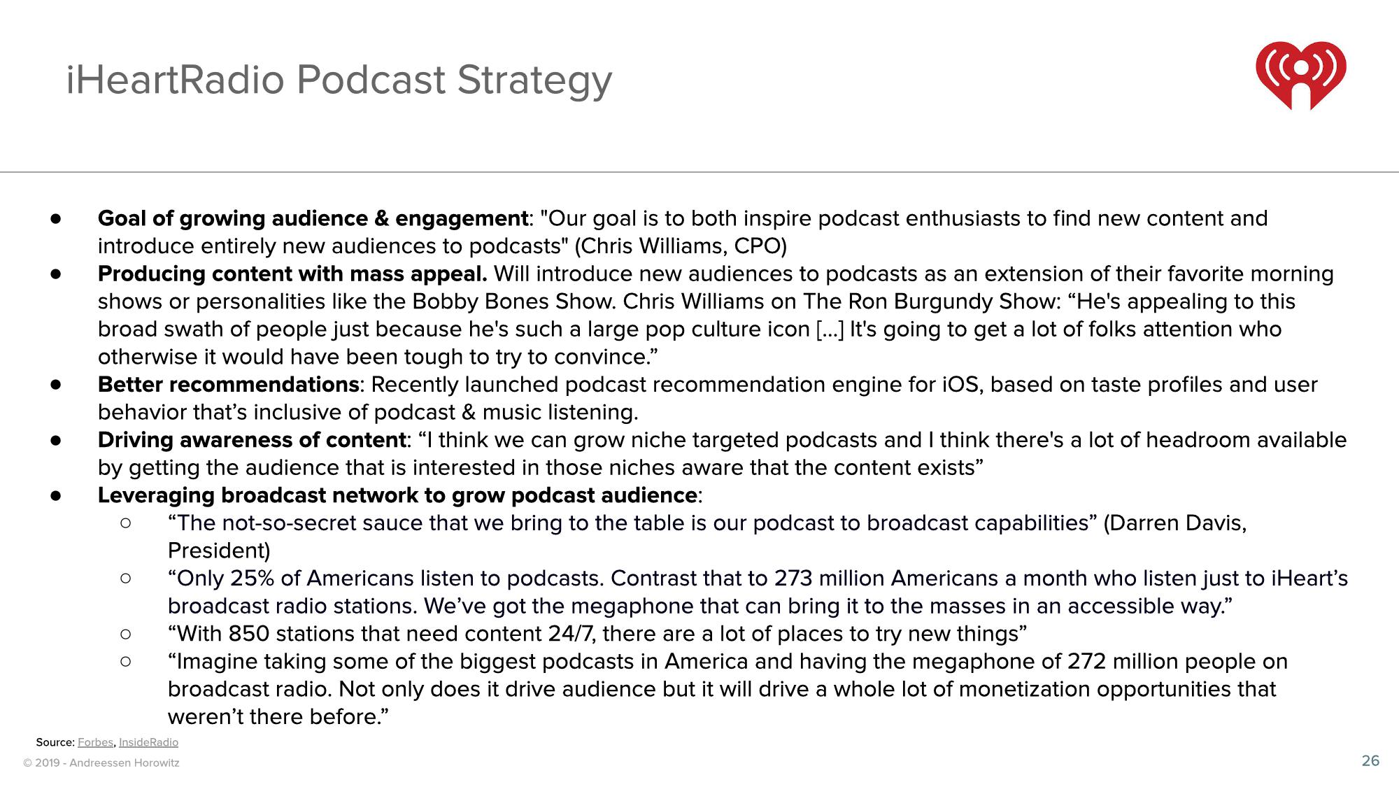 a16z Podcast Market Overview slide image #26