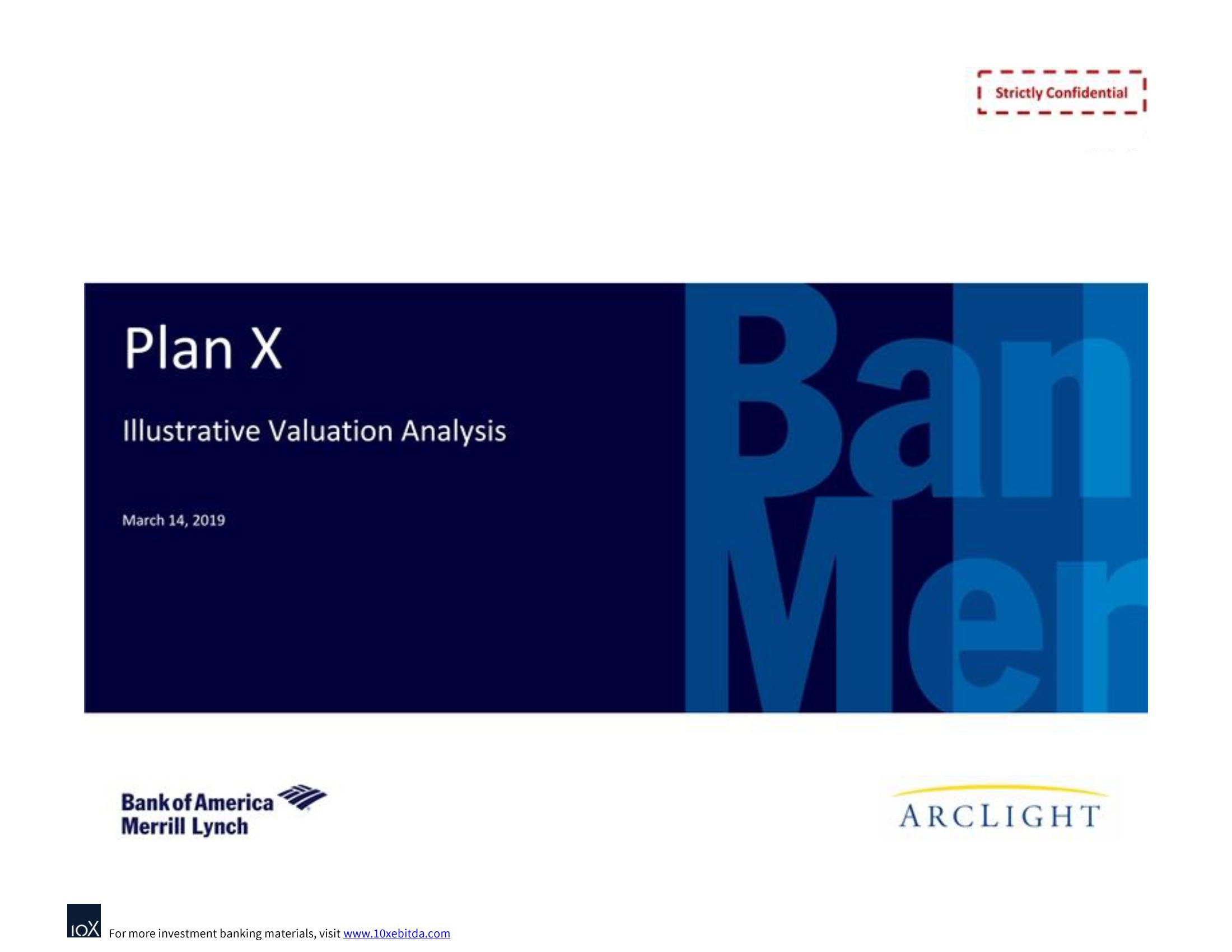 Bank of America Investment Banking Pitch Book image