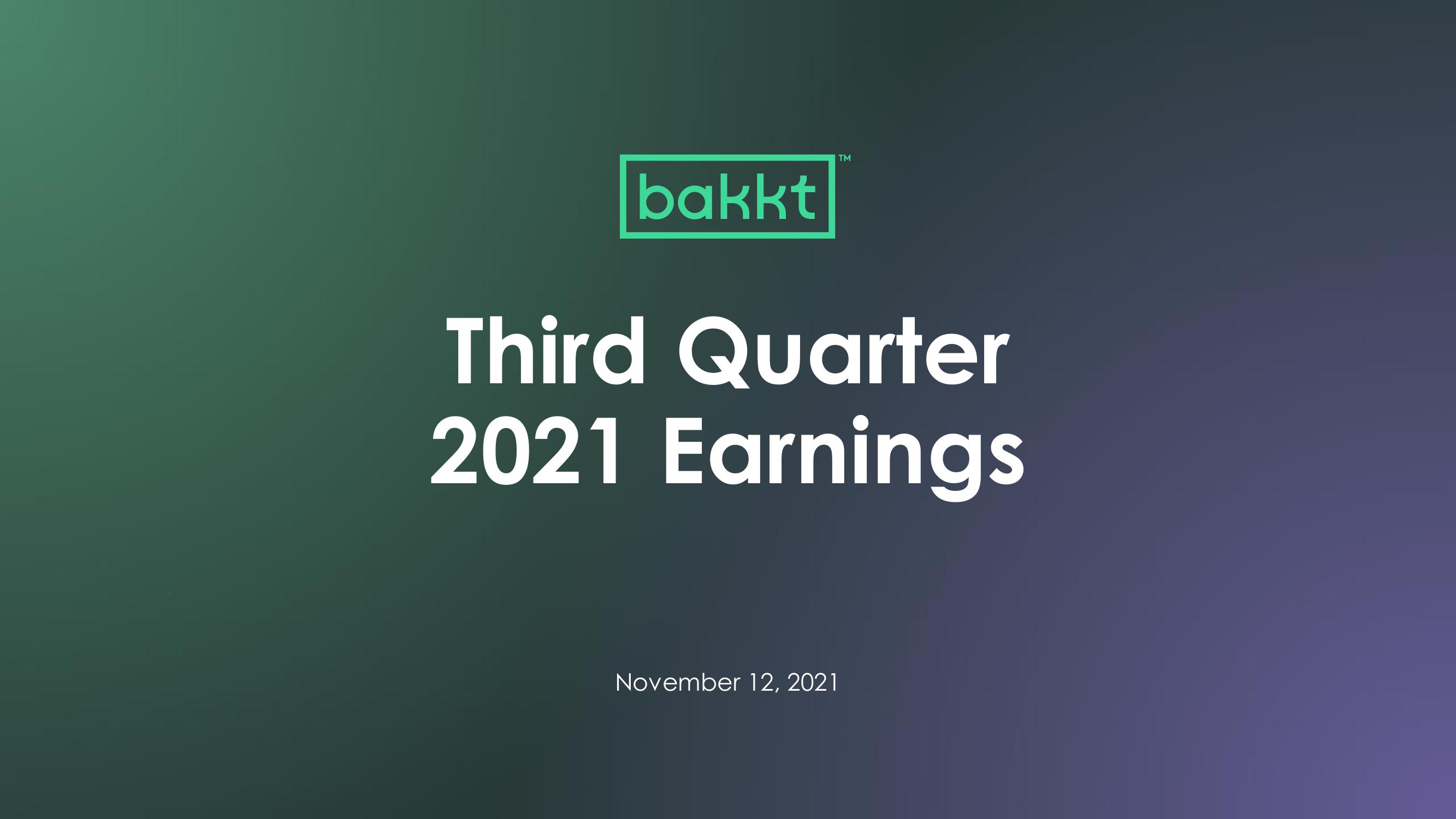 Bakkt Results Presentation Deck image