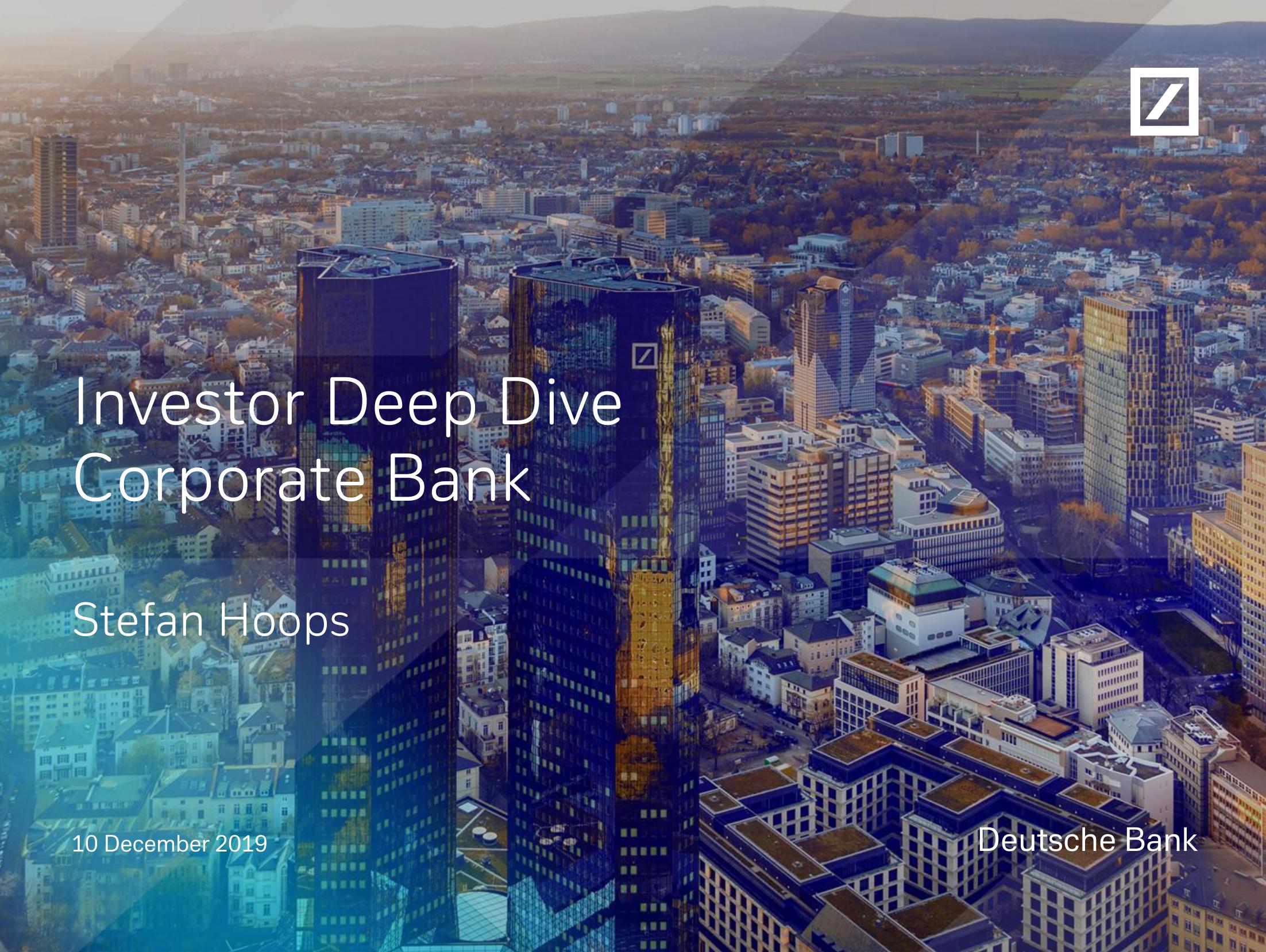 Investor Deep Dive Corporate Bank image