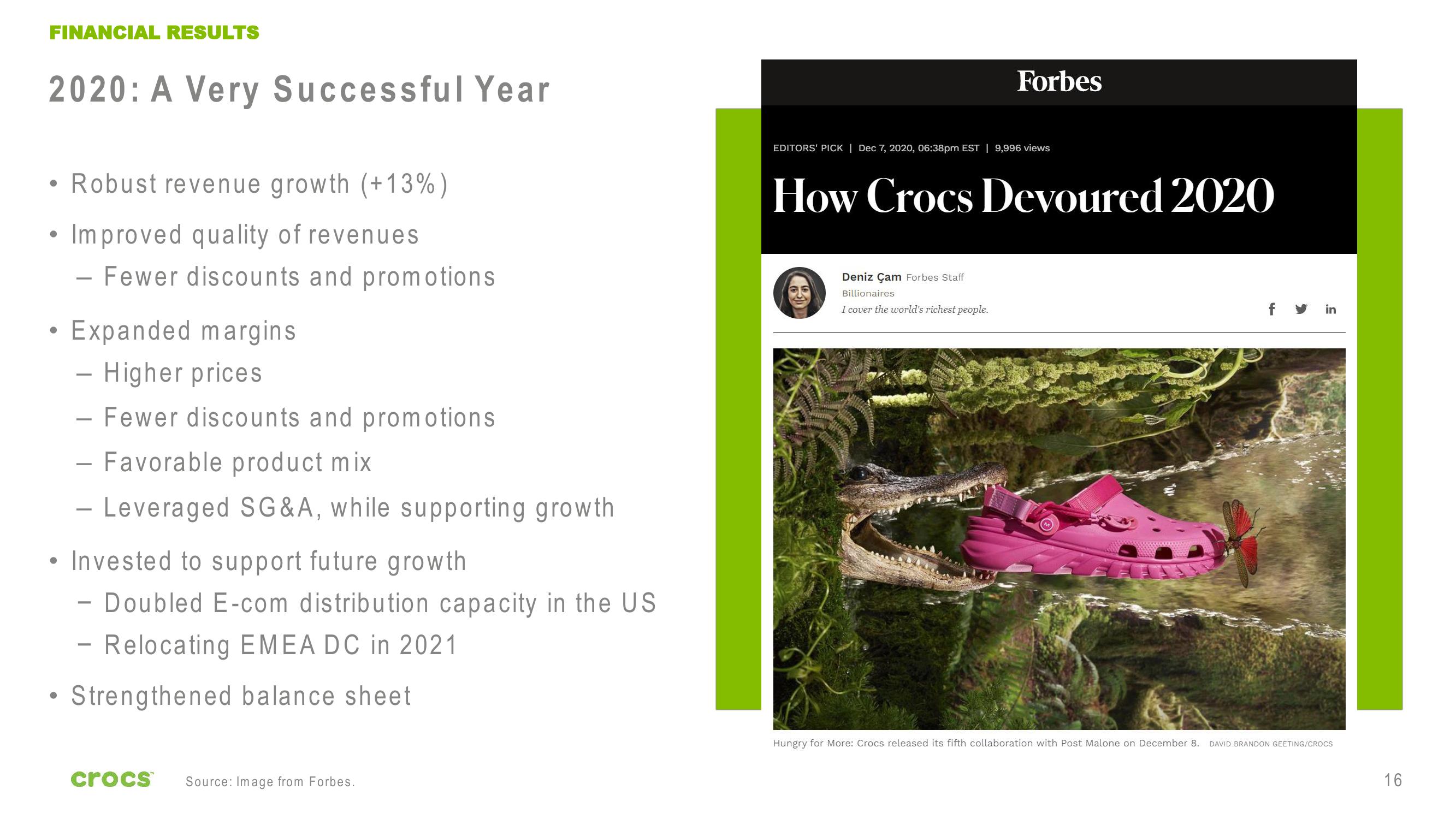 Crocs Investor Presentation Deck slide image #16