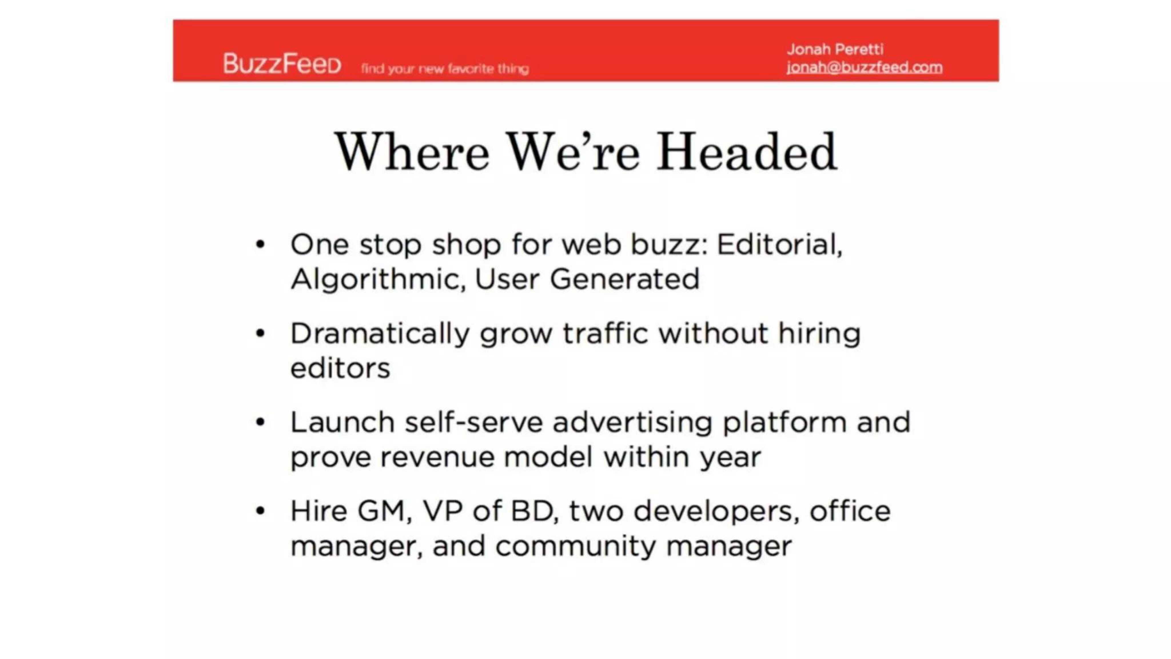 BuzzFeed Start Up Pitch Deck slide image #3