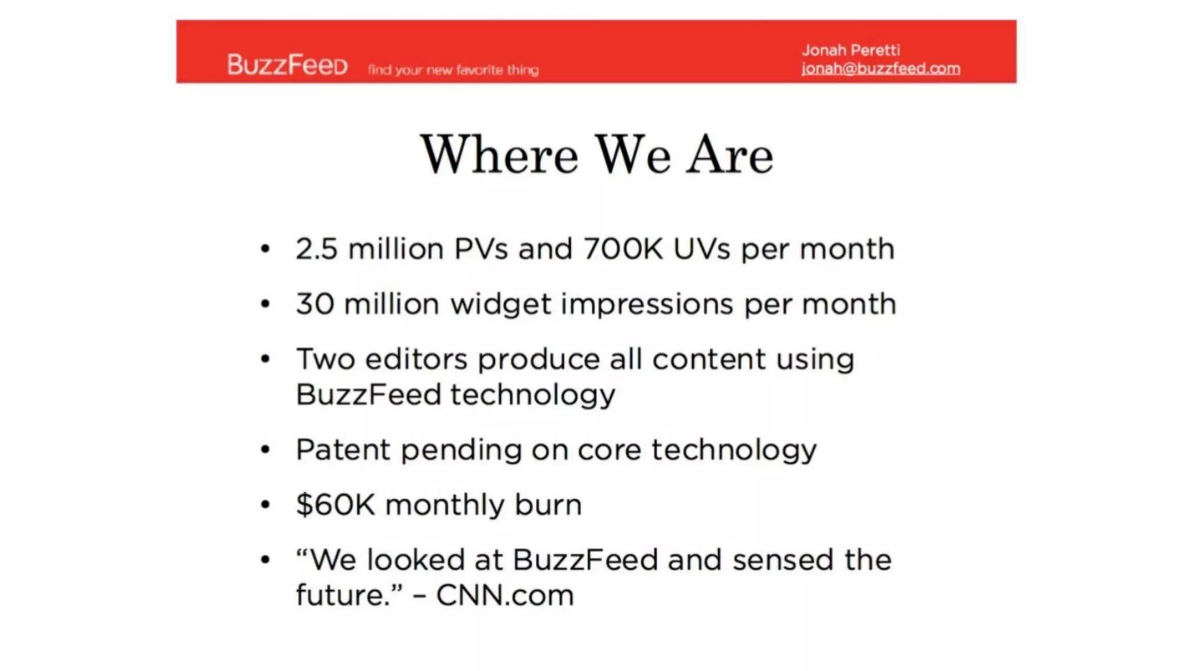 BuzzFeed Start Up Pitch Deck slide image #2