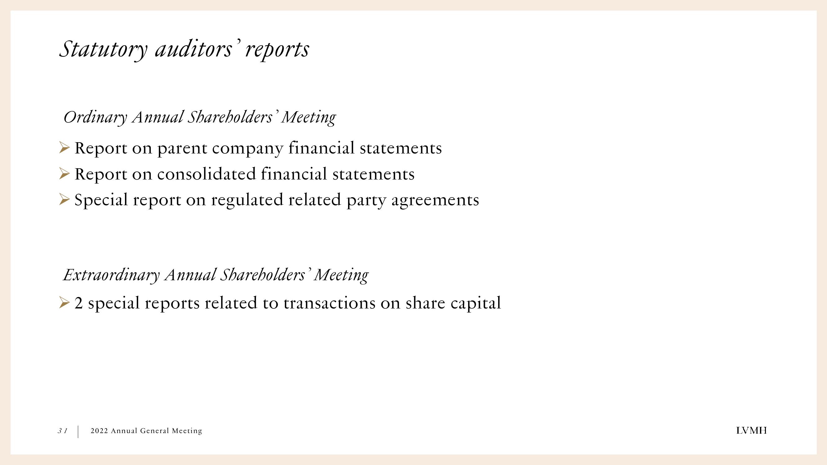 LVMH Results Presentation Deck slide image #31