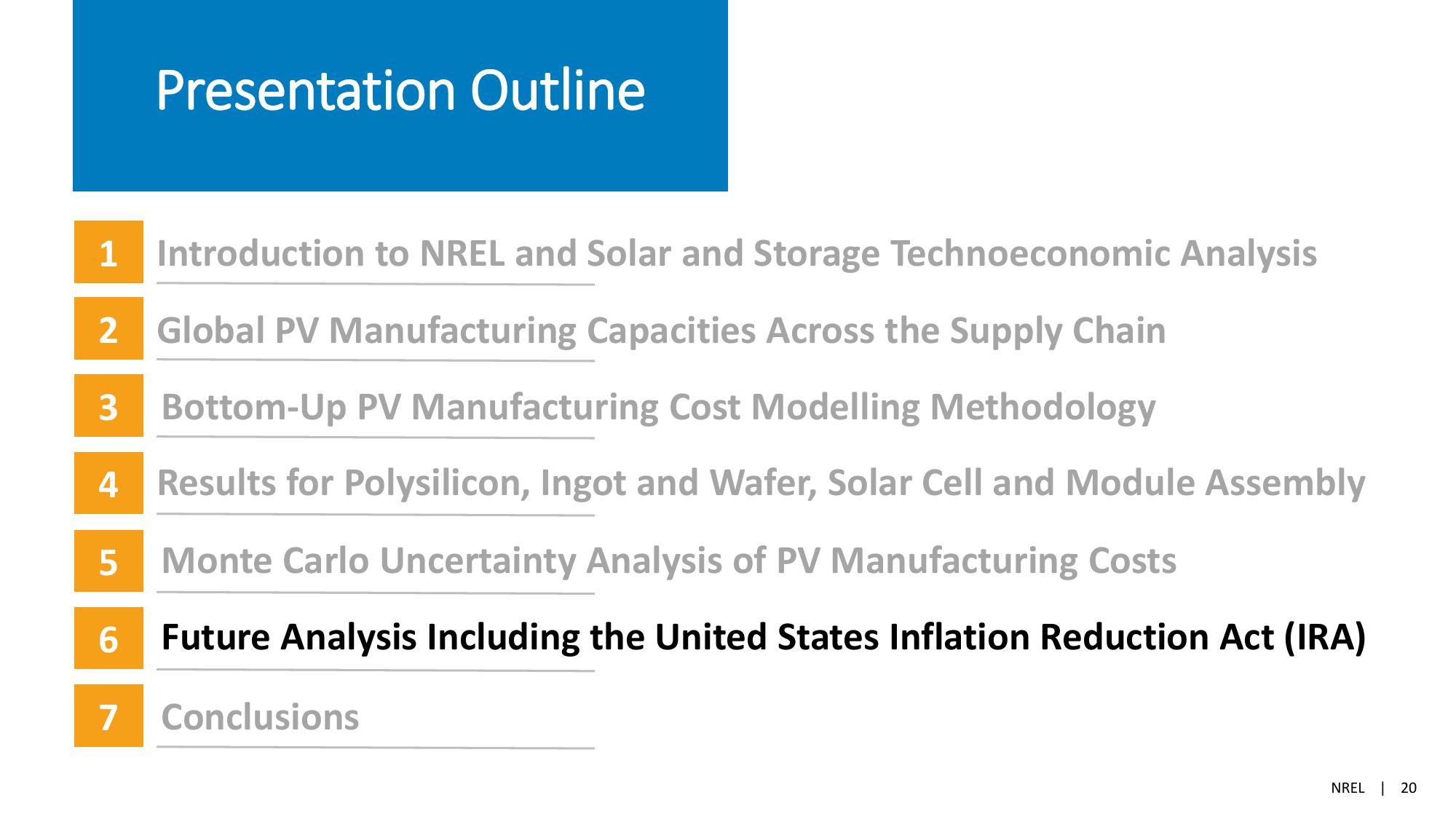 The Global Solar Photovoltaic Supply Chain and Bottom-UP Cost Model Results slide image #20