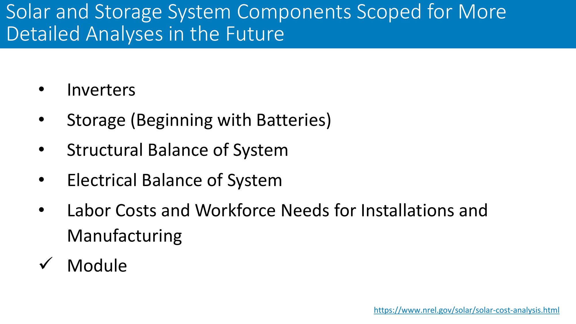 The Global Solar Photovoltaic Supply Chain and Bottom-UP Cost Model Results slide image #5