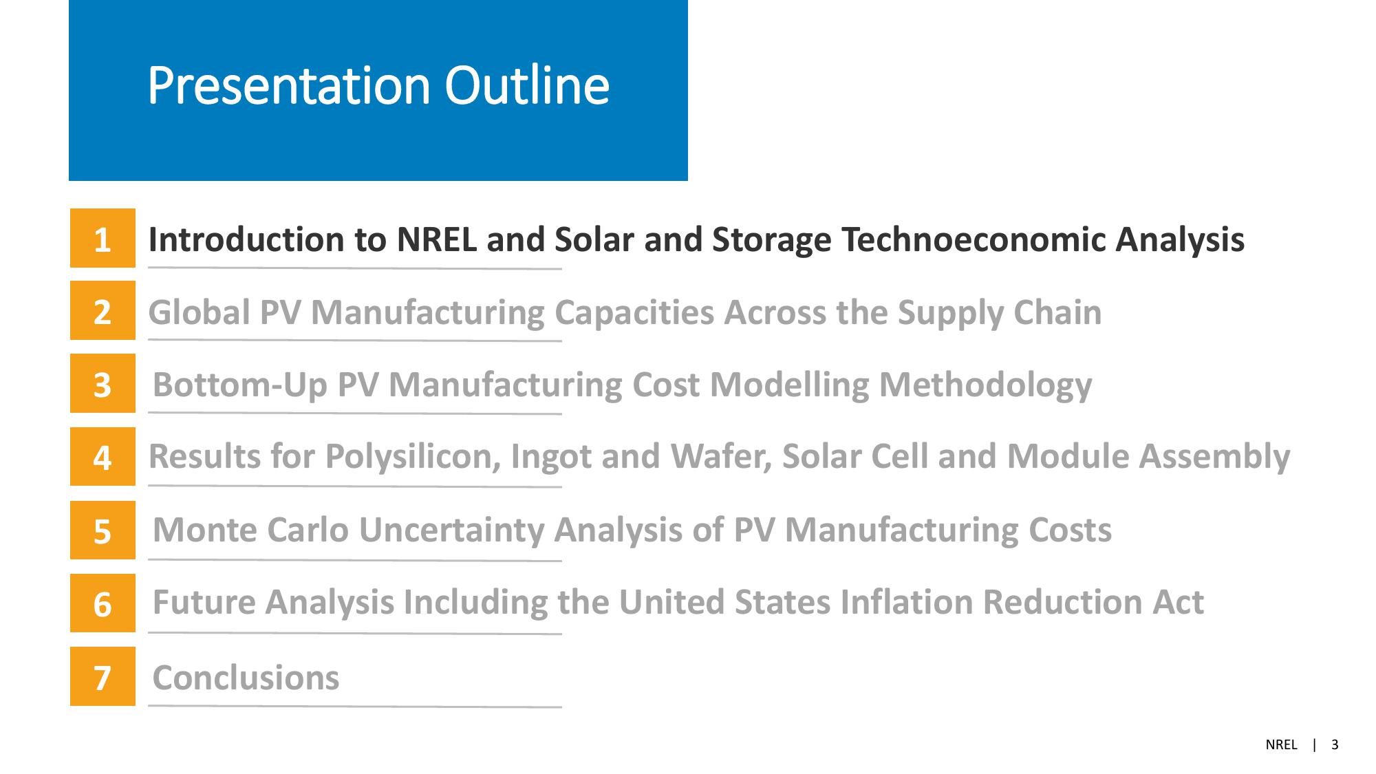 The Global Solar Photovoltaic Supply Chain and Bottom-UP Cost Model Results slide image #3