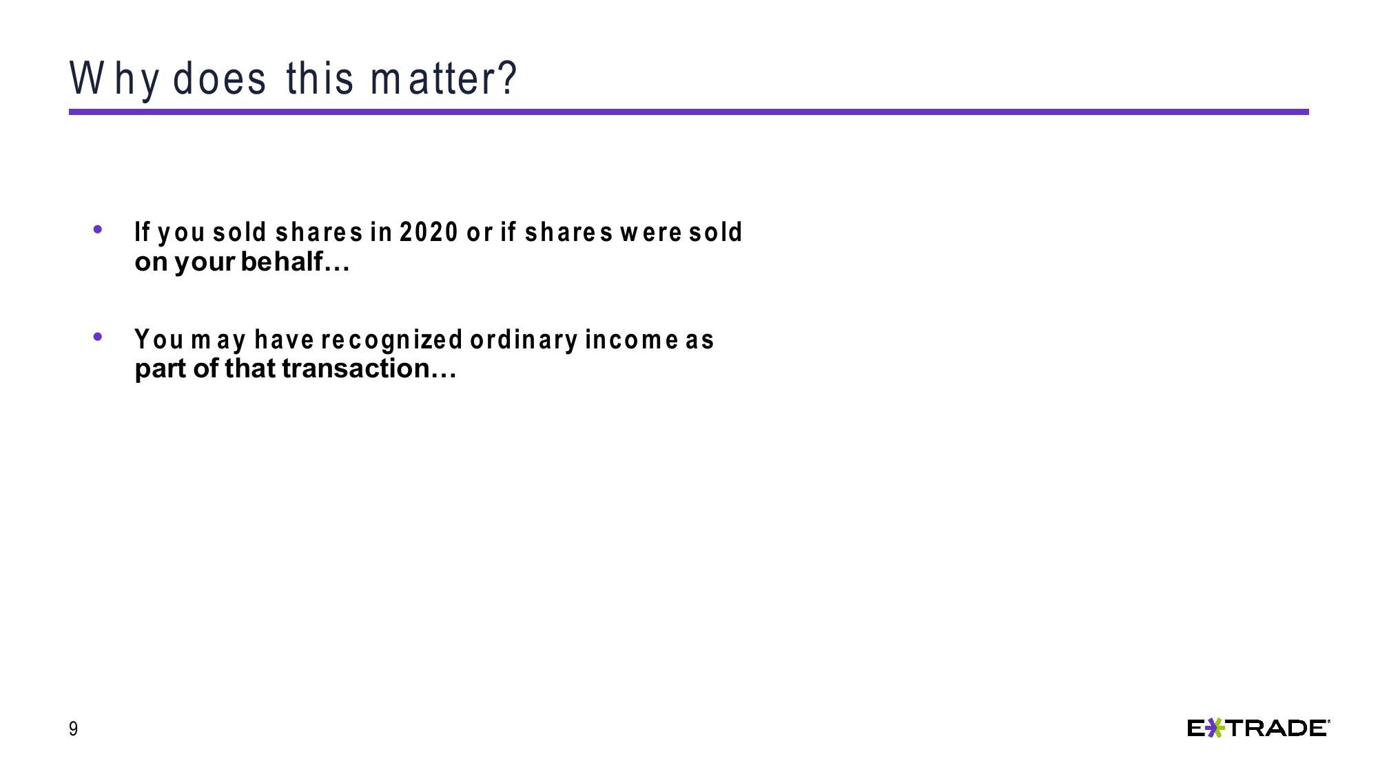 Understanding Capital Gains and Losses for Stock Plan Transactions slide image #9