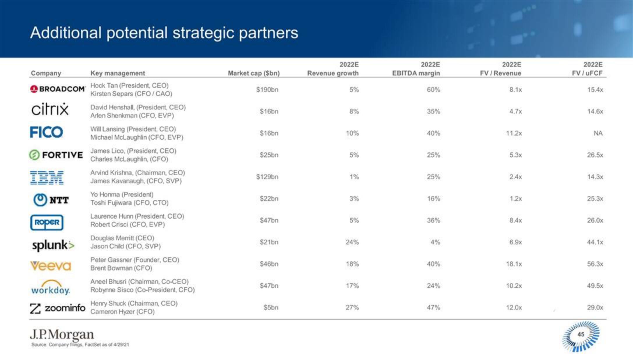 J.P.Morgan Software Investment Banking slide image #46