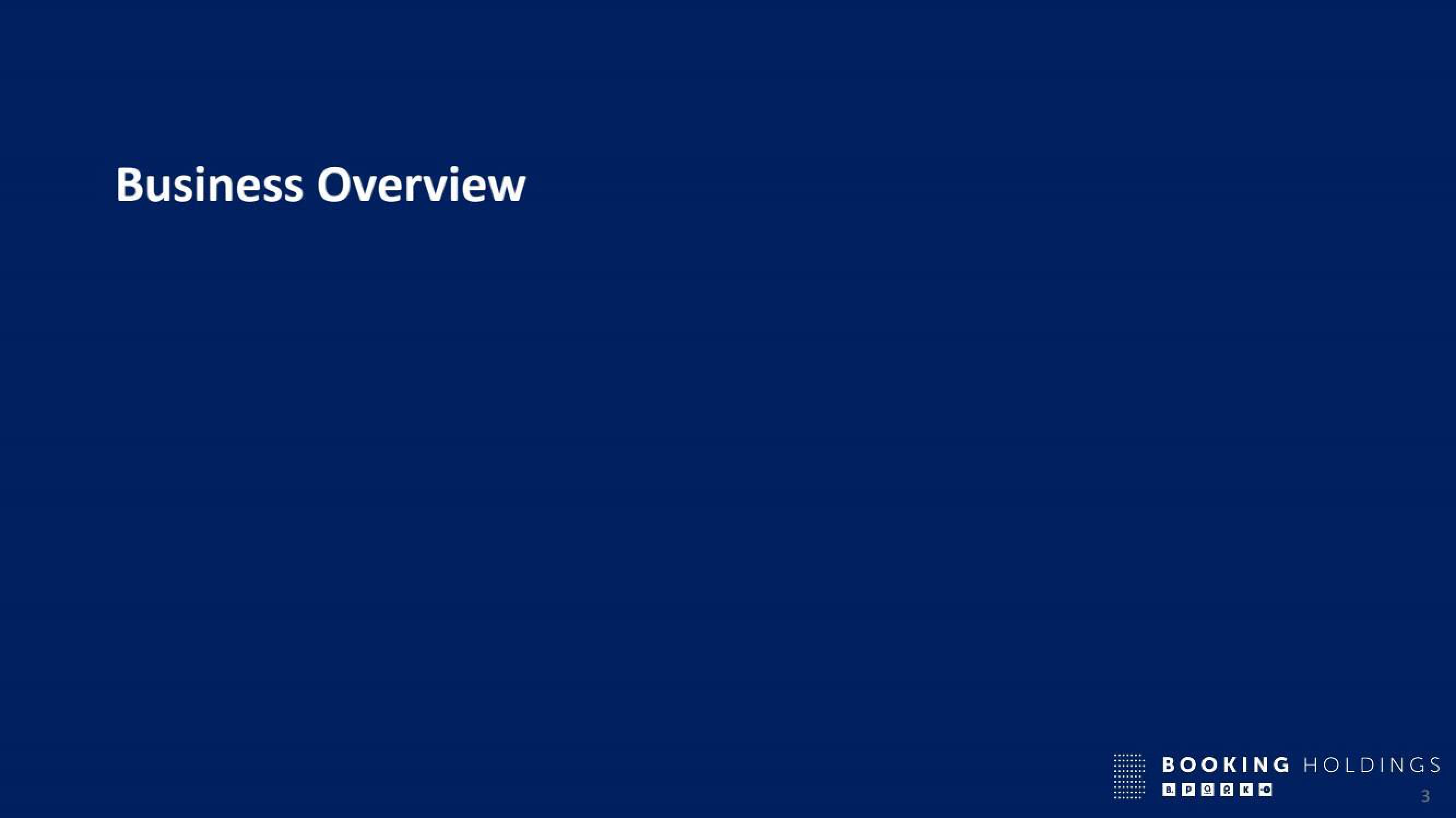 Booking Holdings Shareholder Engagement Presentation Deck slide image #3