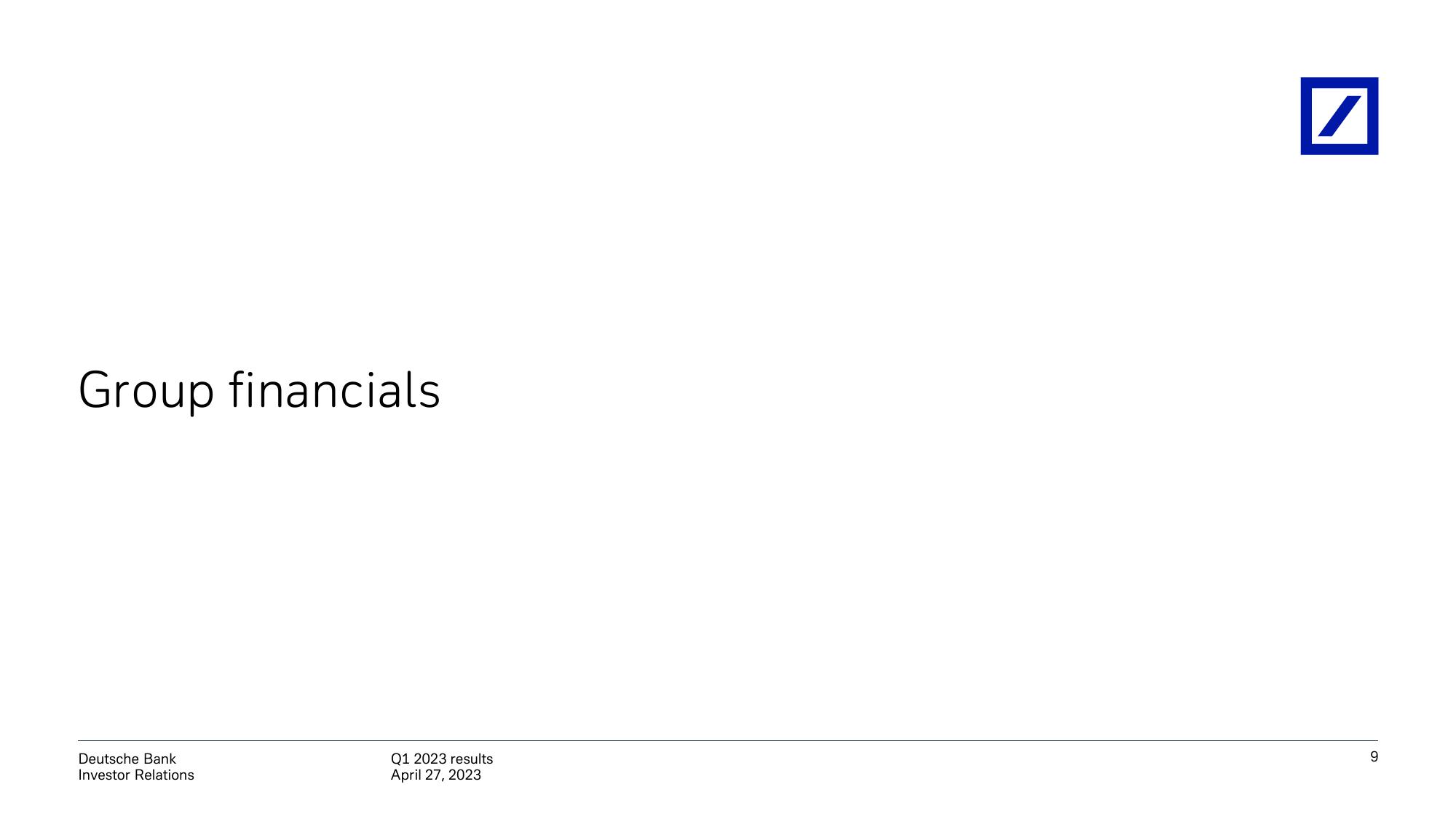 Deutsche Bank Results Presentation Deck slide image #10