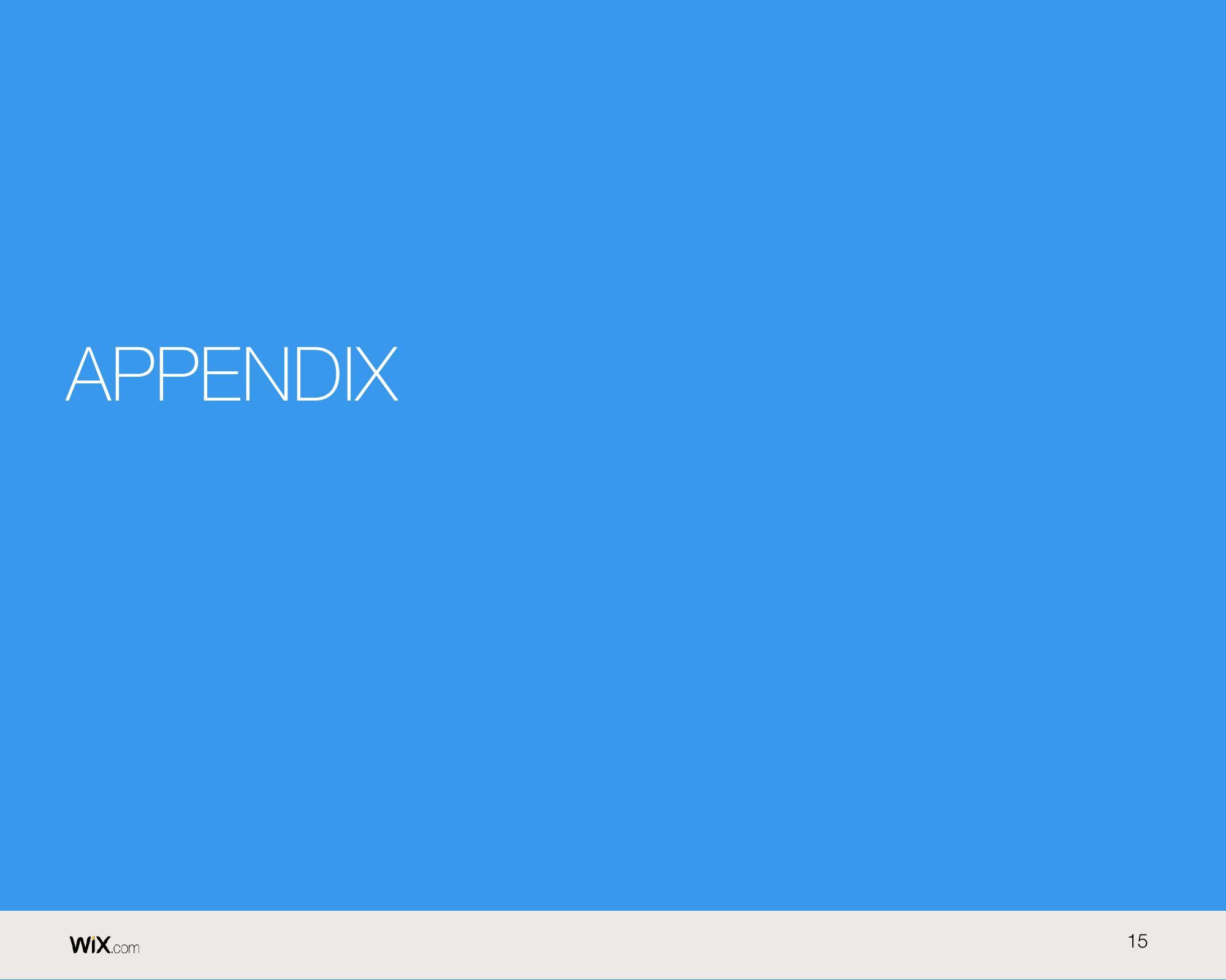 Wix Results Presentation Deck slide image #15