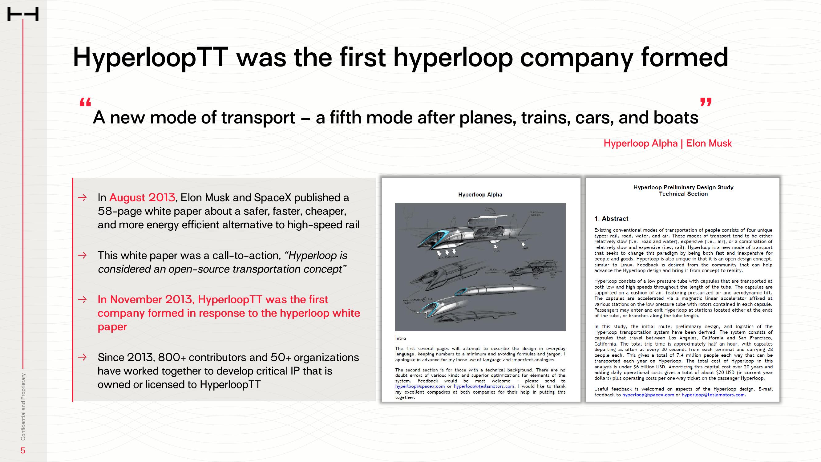 HyperloopTT Investor Presentation Deck slide image #5